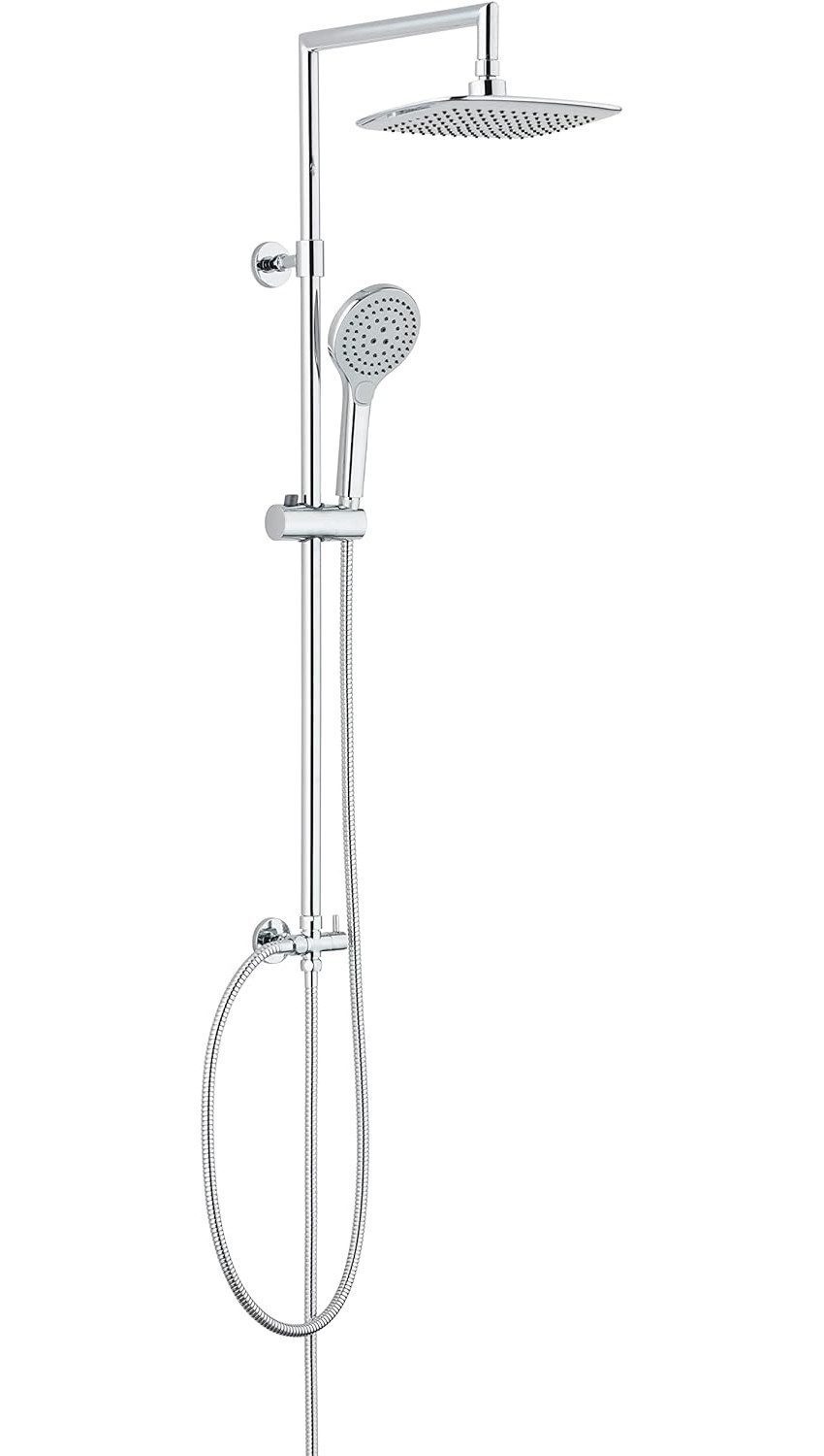 Vereg Duschsystem Salina, Duschsäule in Chrom inkl. Kopf- und Handbrause, K günstig online kaufen
