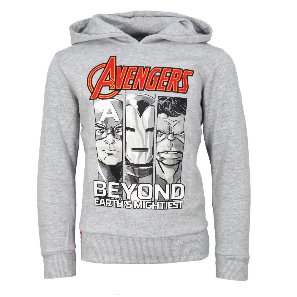 MARVEL Kapuzenpullover Marvel Avengers Kinder Jungen Fleece Hoodie Pulli Gr. 104 bis 152