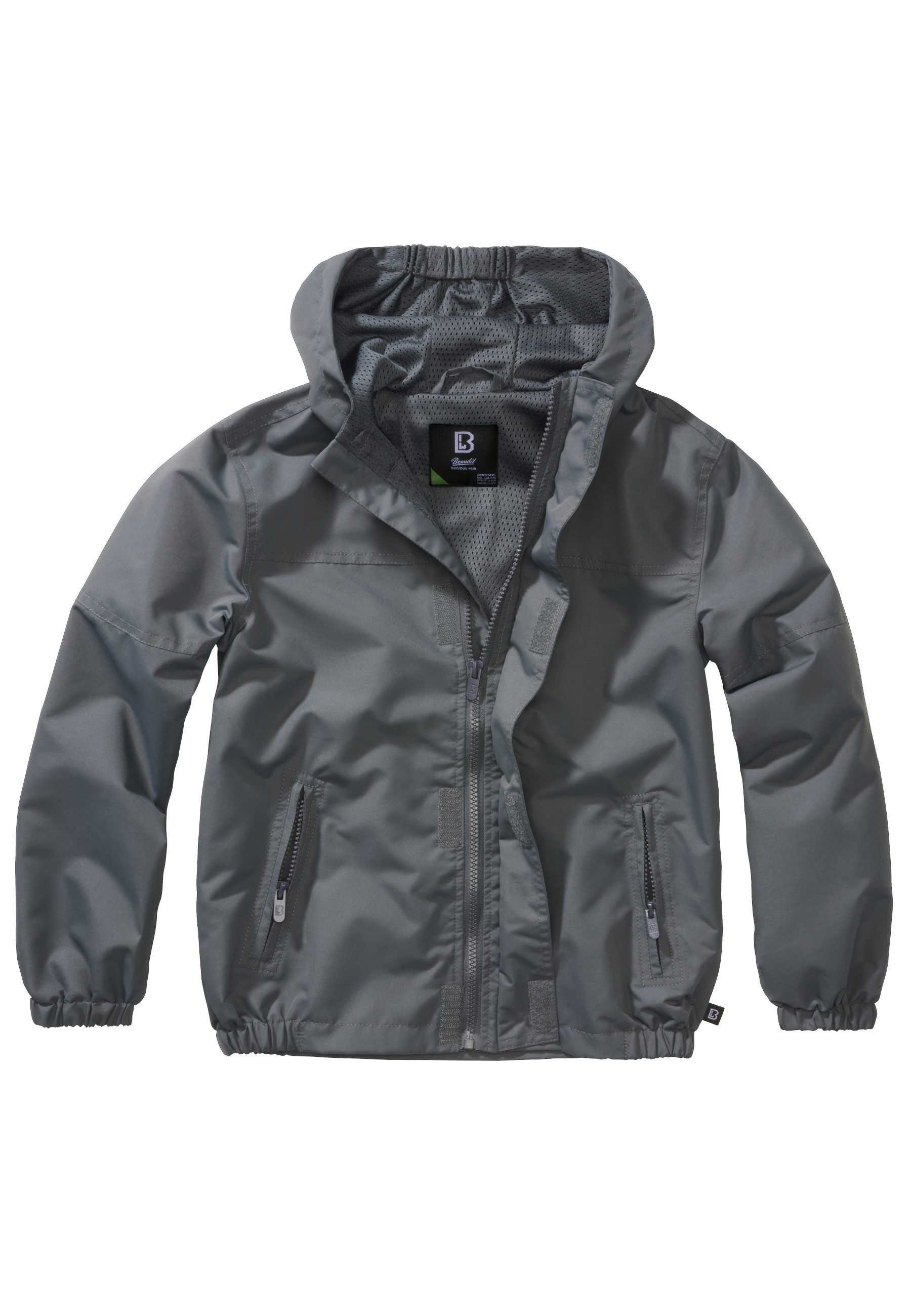 Brandit Allwetterjacke Brandit Herren Kids Summer Windbreaker Frontzip (1-St)