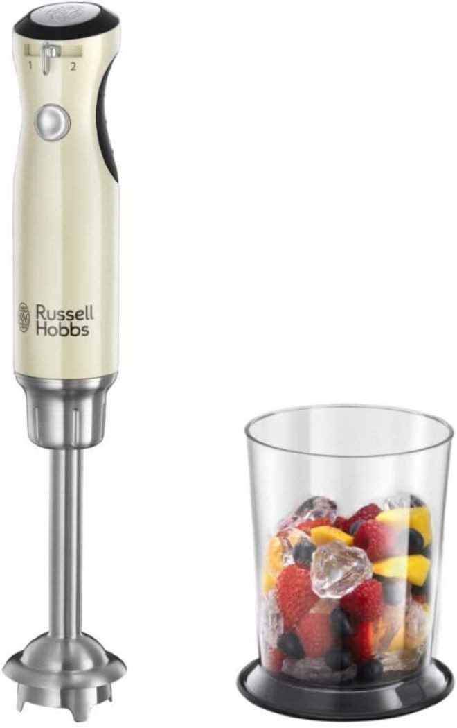 RUSSELL HOBBS Stabmixer Retro Vintage Cream Hand Blender Stabmixer