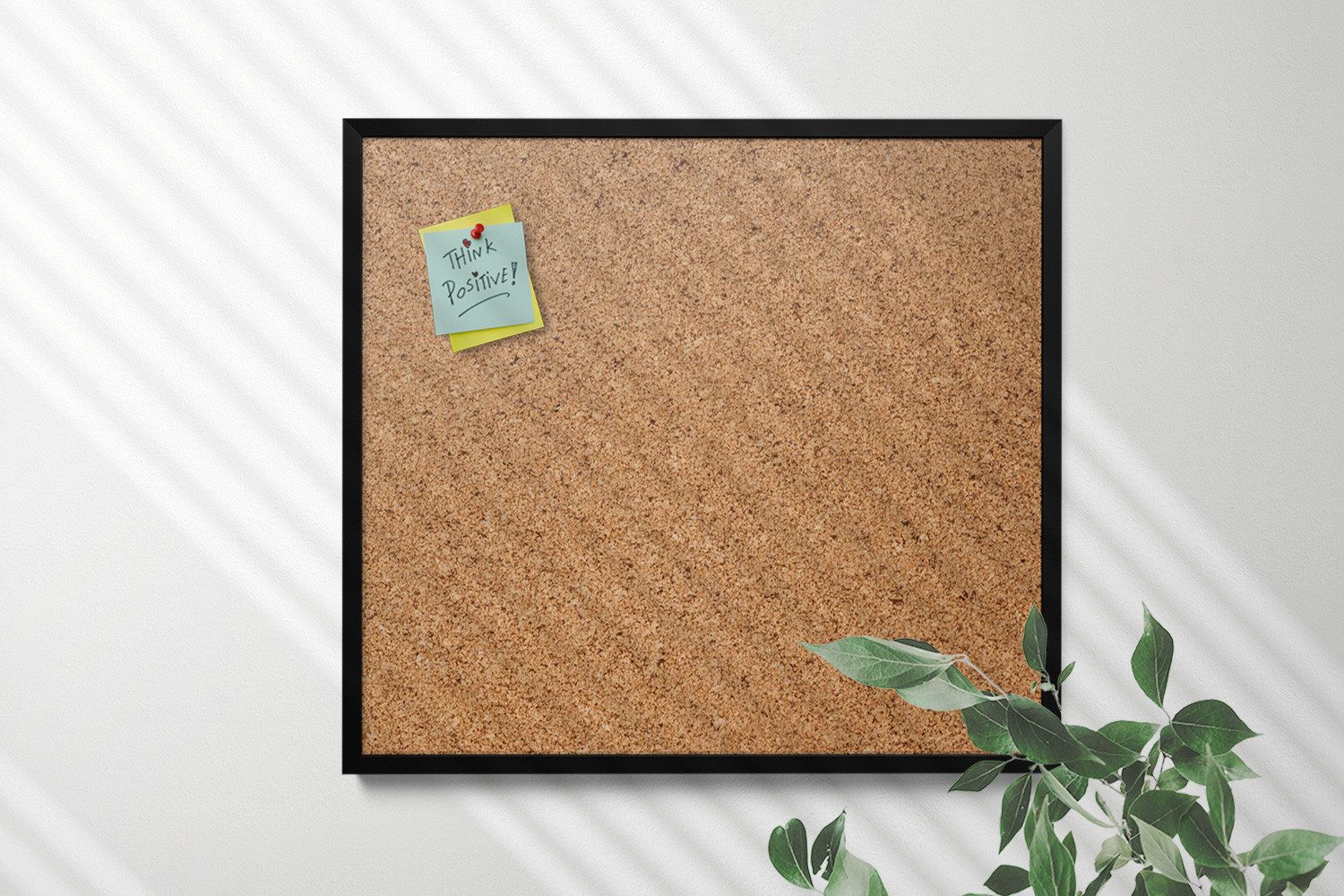 Tulup Pinnwand Memoboard Korktafel mit robustem Rahmen + Holz-Reißnägel