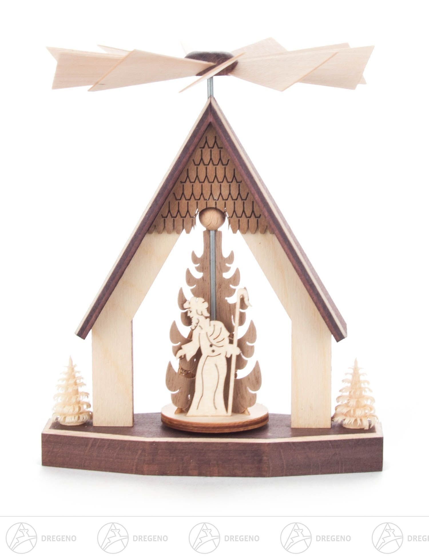 Dregeno Erzgebirge Weihnachtspyramide Pyramide Wärmespiel Haus Christi Geburt Breite x Höhe x Tiefe 10