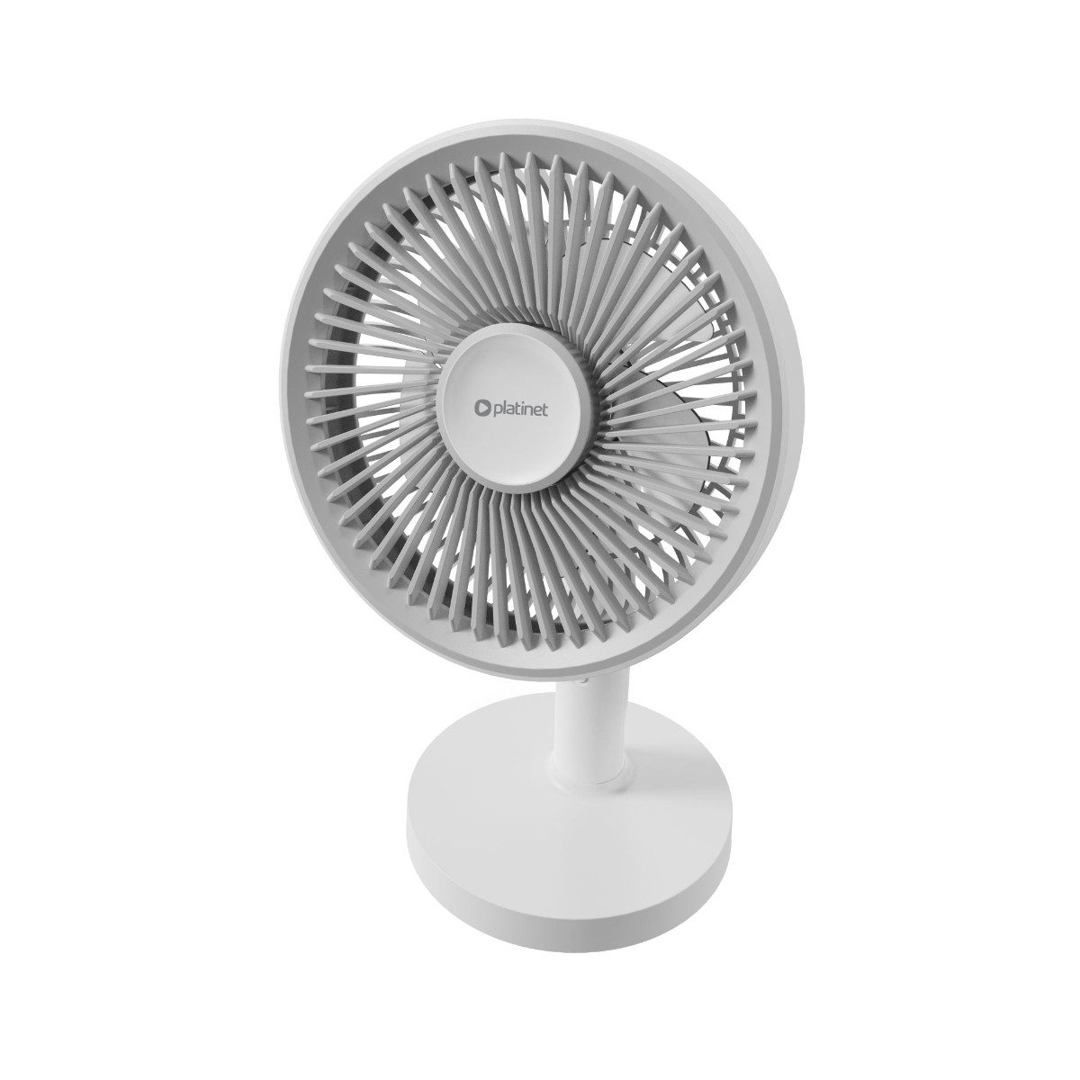 Platinet Tischventilator PRDF0576, Akku Tischventilator mit USB-C und 3 Stufen