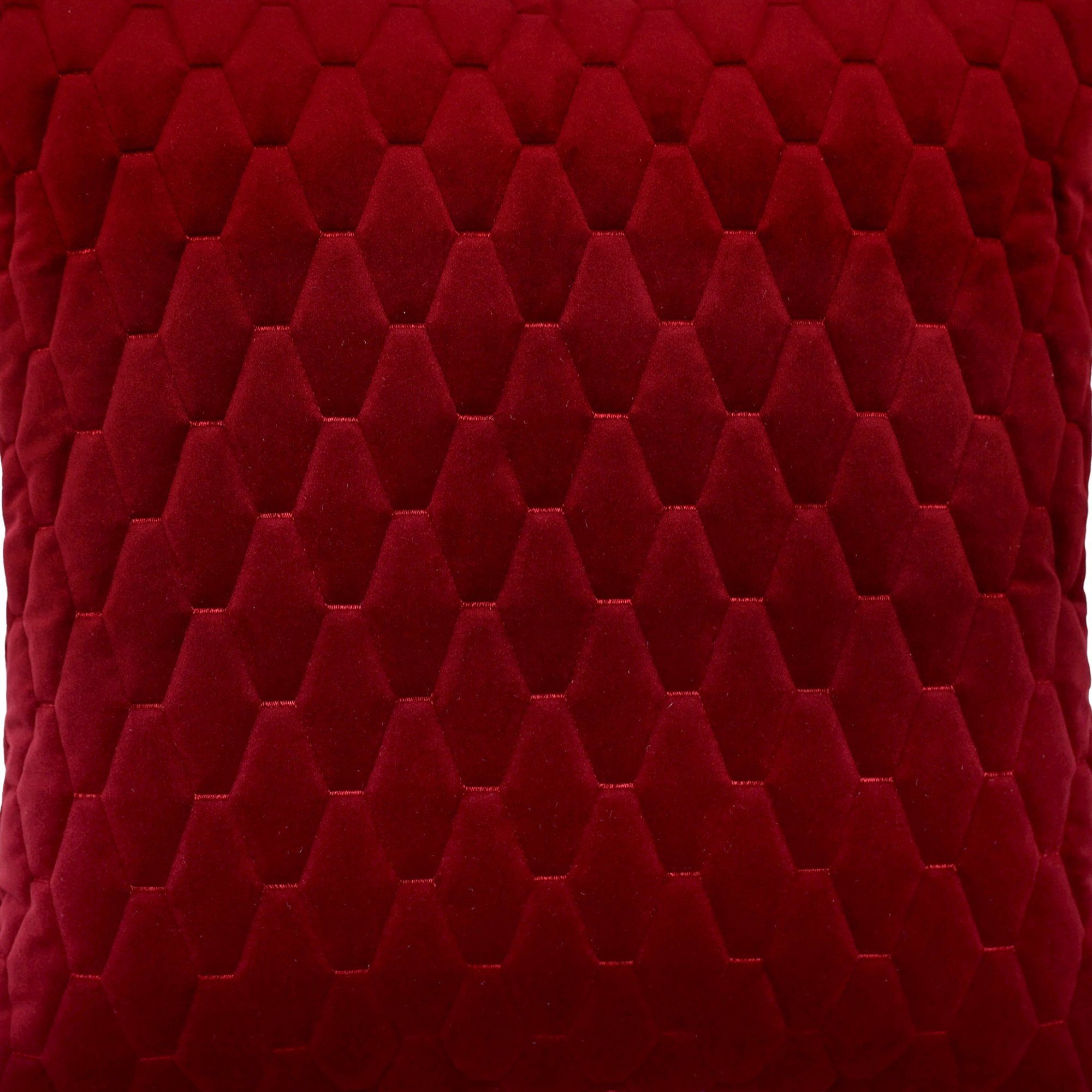 Dekokissen mit 50x50cm, Rovigo, Bezug, & Sofakissen, 3D-Rautenmuster REALLaxx Füllung Bordeaux/Rot