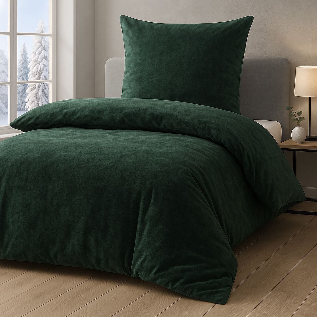 Malika Bettwäsche 135x200 + 80x80 cm Cashmere Touch Bettwäsche, atmungsaktiv, Für Allergiker geeignet, pflegeleicht, angenehm weicher Stoff