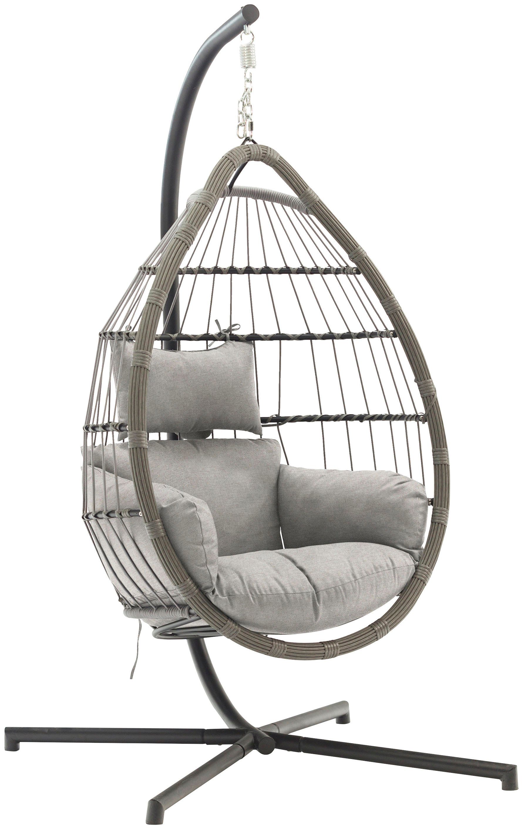 Destiny Hängesessel COCO COSY, Stahl, Polyrattan, Rope, mit Gestell, inkl. Auflagen. € 378,35