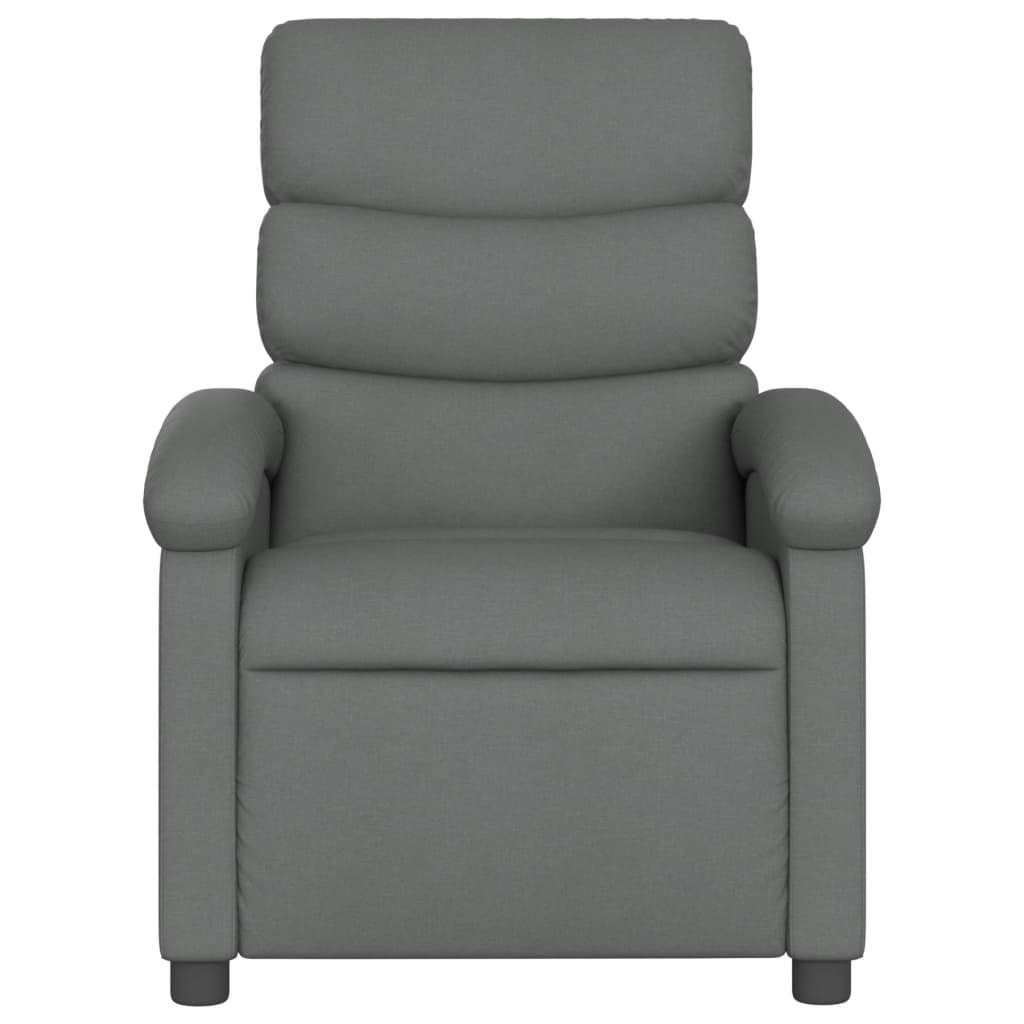 vidaXL Sessel Relaxsessel (1-St) Dunkelgrau Stoff