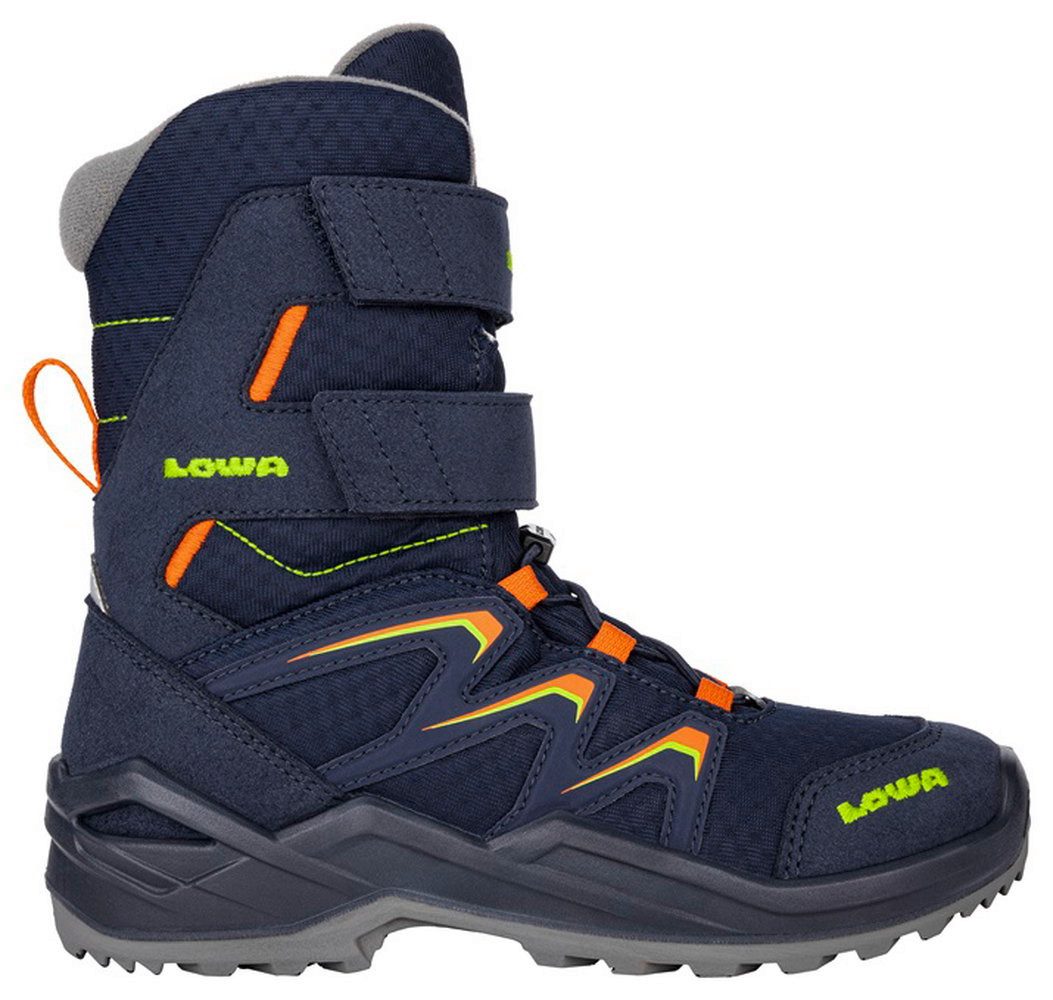 Lowa Maddox Warm High GTX (Textil/Synthetik, wasserdicht) navyblau/orange Winterstiefel – Bild 3 von 5