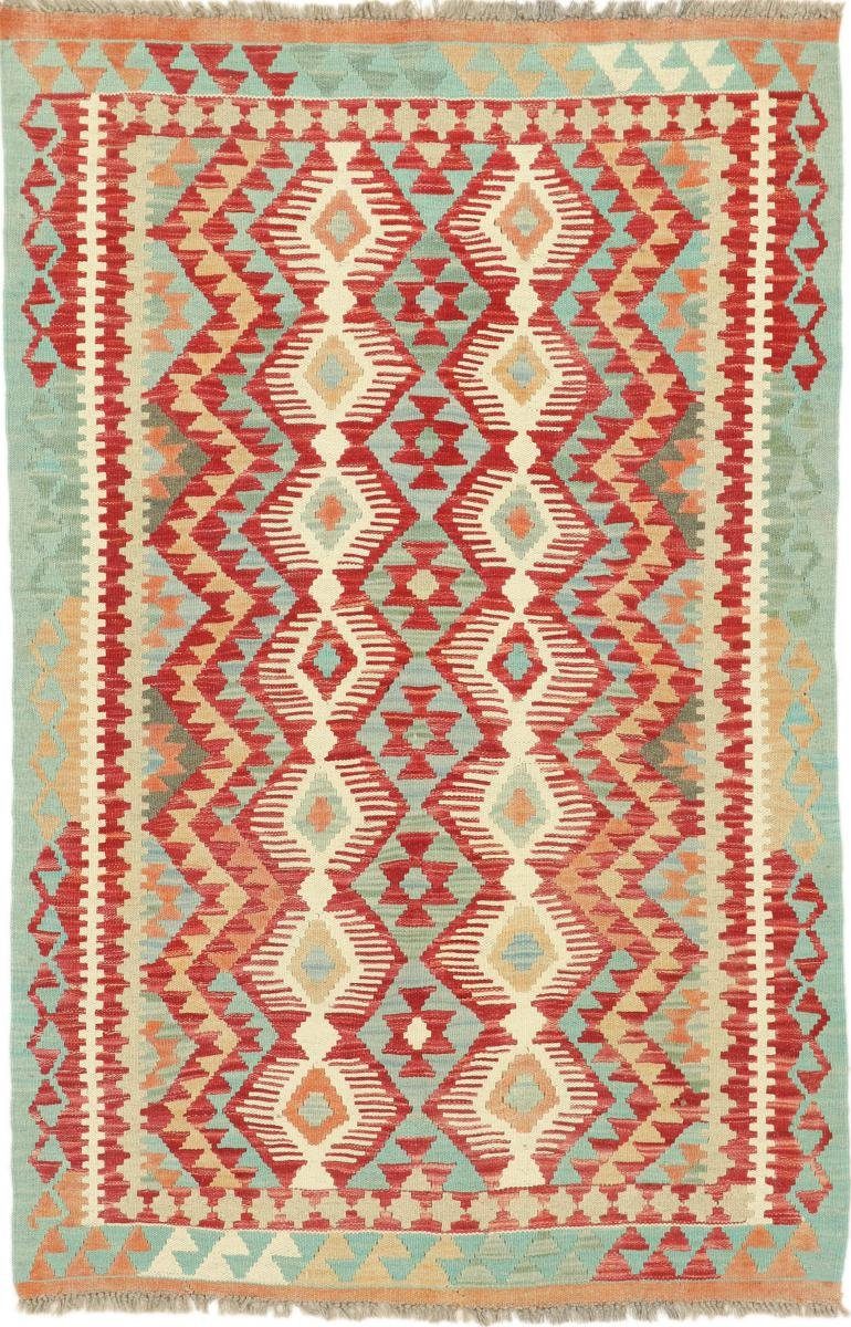 Orientteppich Kelim Afghan 103x158 Handgewebter Orientteppich, Nain Trading, rechteckig, Höhe: 3 mm