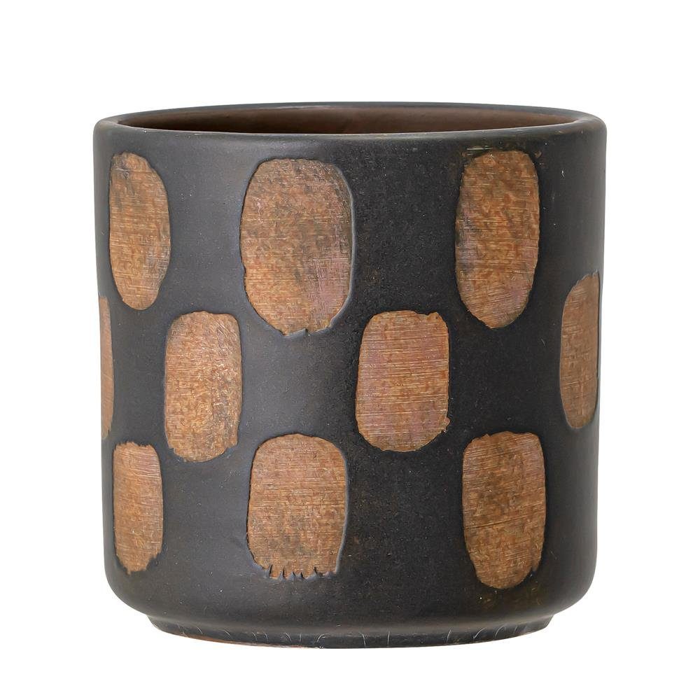 Bloomingville Blumentopf Avo Deco Flowerpot, Black, günstig online kaufen