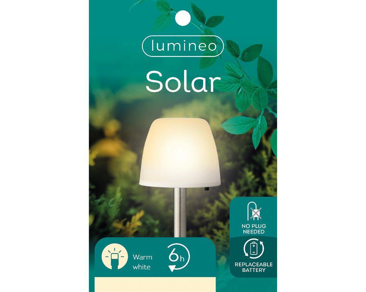 Lumineo LED Solarleuchte, Dauerlicht, warmweiß, LED günstig online kaufen