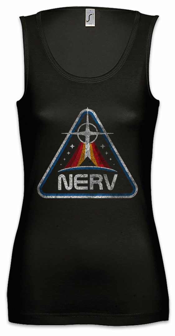 Urban Backwoods Tanktop Envangelion N Patch Ärmelloses Damen T-Shirt Genesis Symbol Uniform Gendo Nerv Patch Insignia