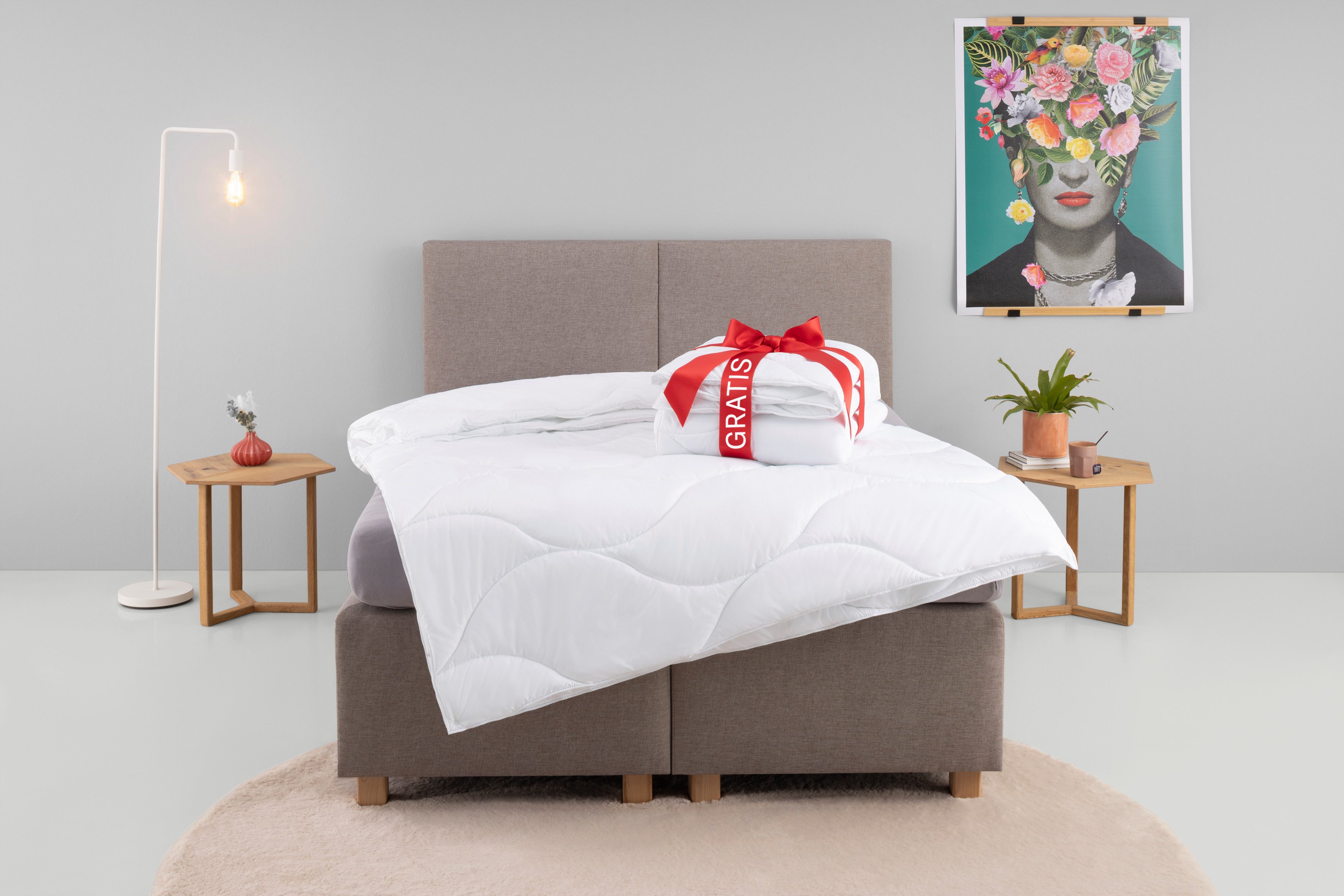 Microfaserbettdecke, Caelan, kaufe eine Decke - erhalte die 2. Decke gratis!, my home, Füllung: 100% Polyester, Bezug: 100% Polyester, Bettdecke 135x200 cm, 155x220 cm und weitere Größen, Sommer, Winter