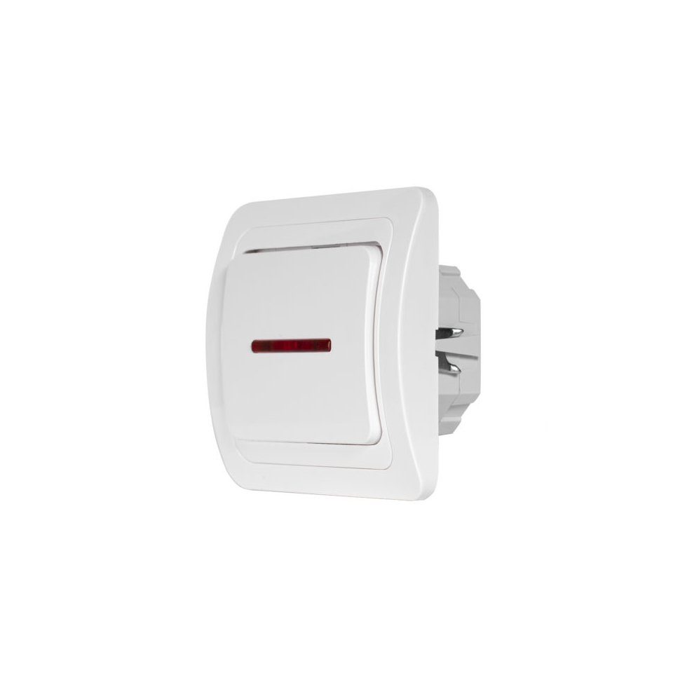 Elektrobock Drehdimmer LED Dimmer zur Beleuchtungsregelung, Steuerung durch Taster, weiß