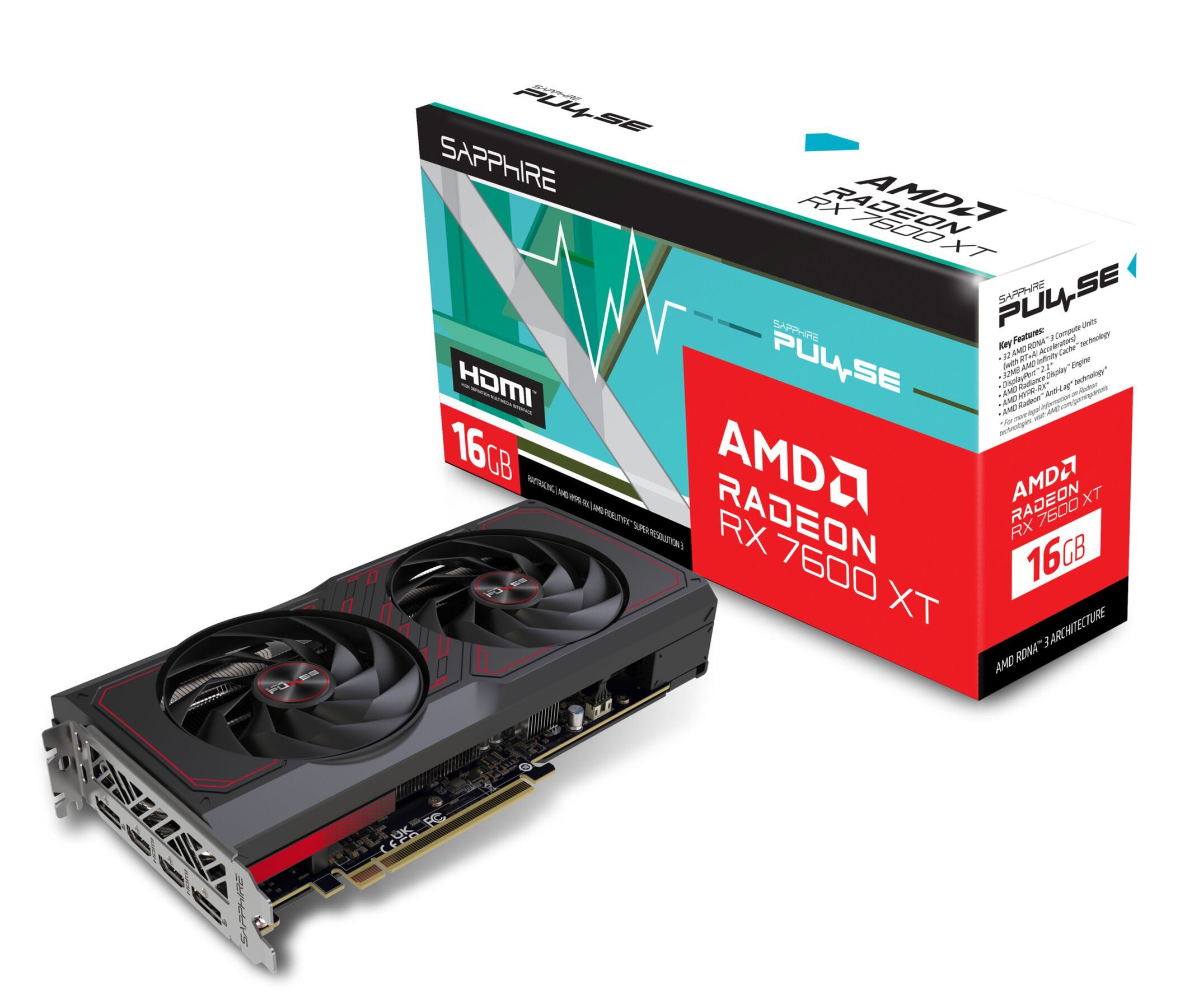 Sapphire Radeon RX 7600 XT Grafikkarte