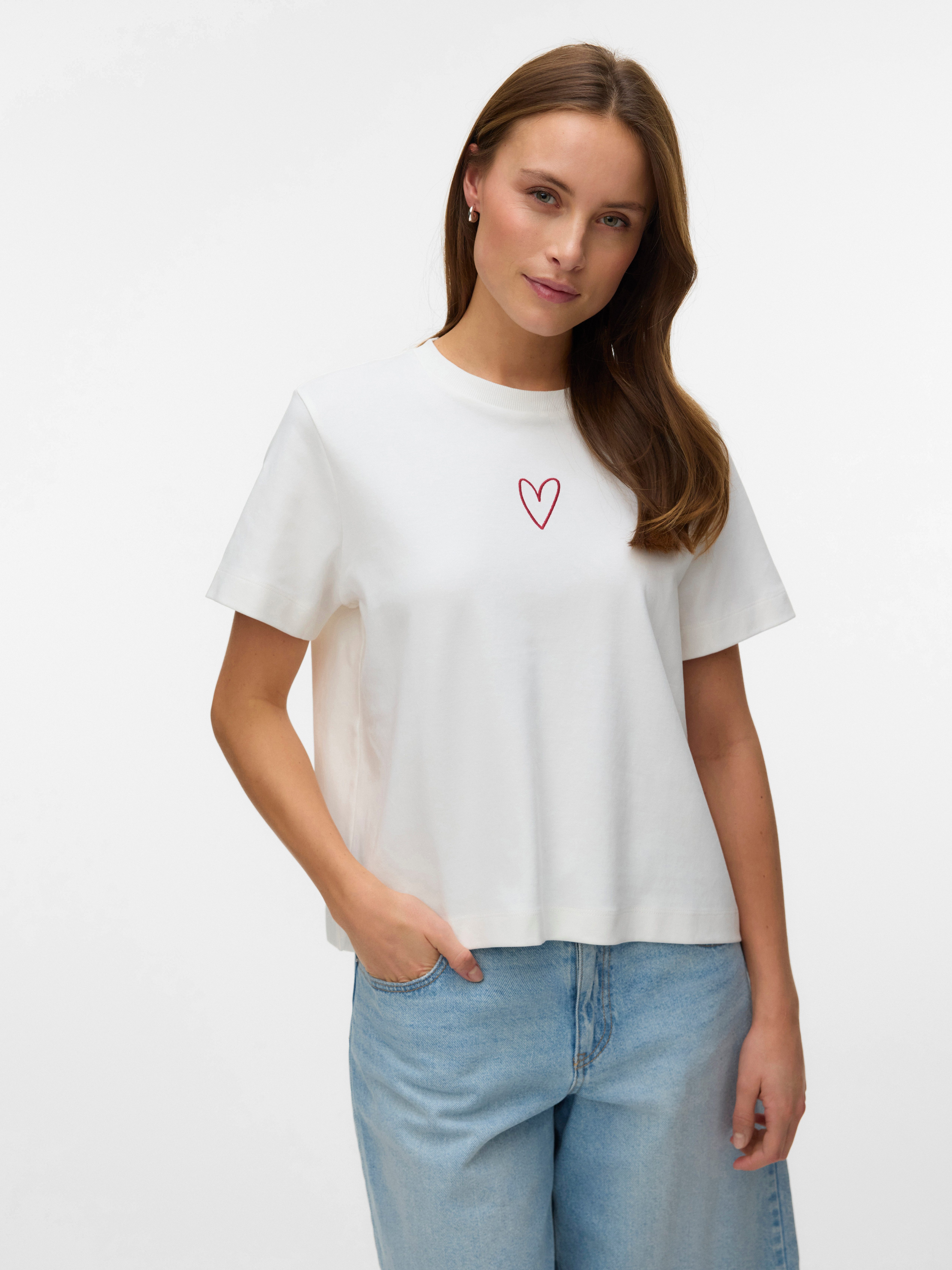 Kurzarmshirt VMSARA METTE SS TOP BOX JRS GA NOOS