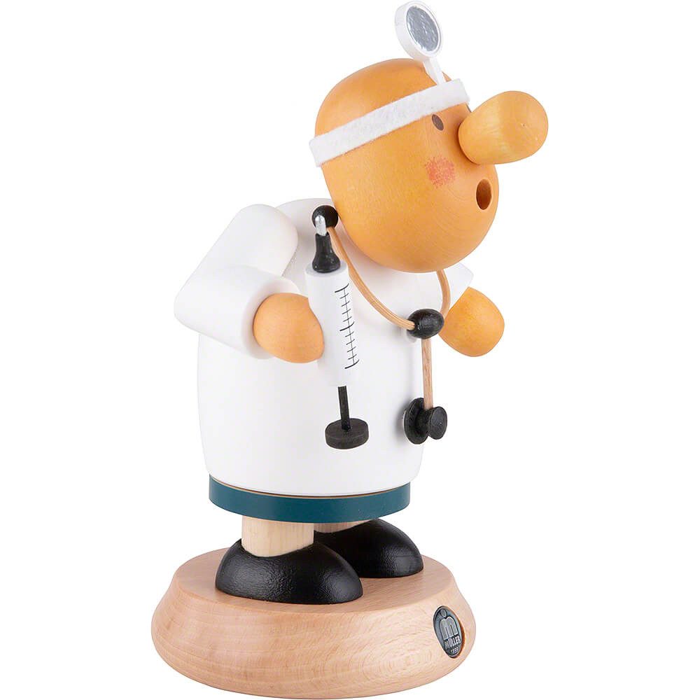 Müller Kleinkunst GmbH Seiffen Räuchermännchen Arzt (16cm) Räuchermann von Müller Kleinkunst