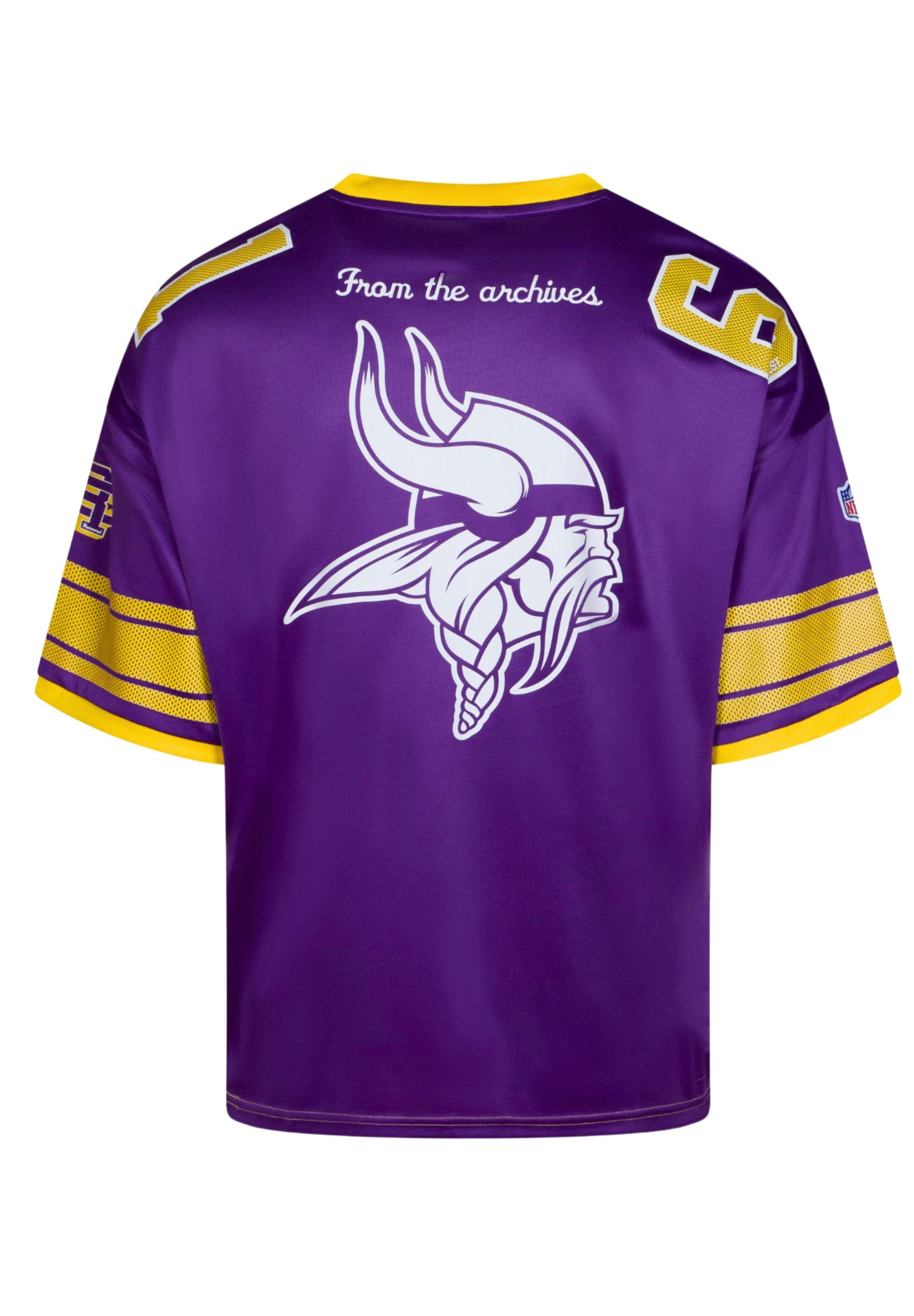 Recovered T-Shirt Minnesota Vikings NFL Mesh Oversized Top Jersey Trikot Violett Recover (1-tlg)