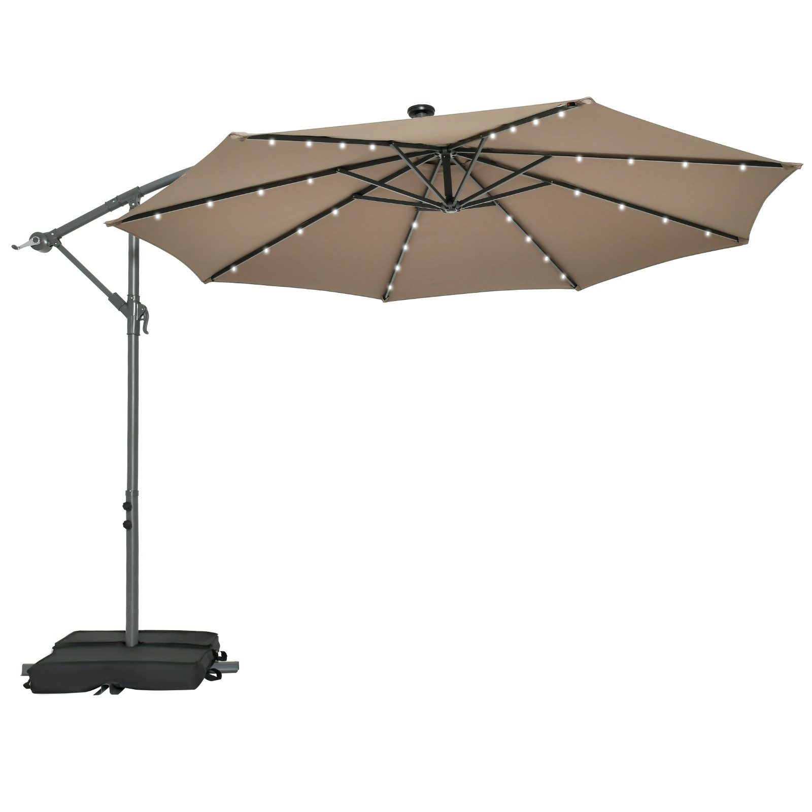 COSTWAY Sonnenschirm Gartenschirm, mit Ständer, 40 günstig online kaufen