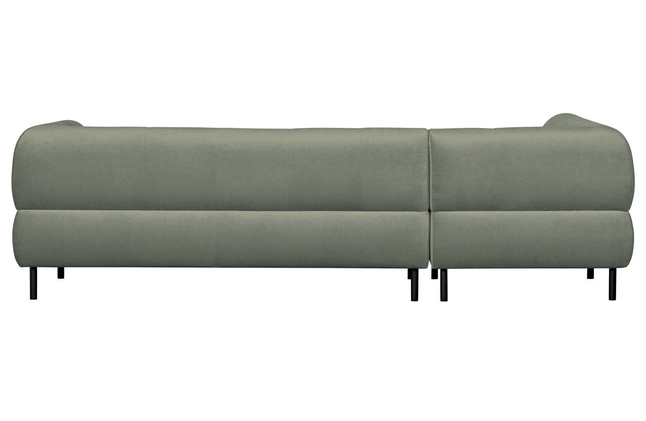 Ecksofa Lloyd WOOOD - Samt freistellbar Waterplant, links Ecksofa