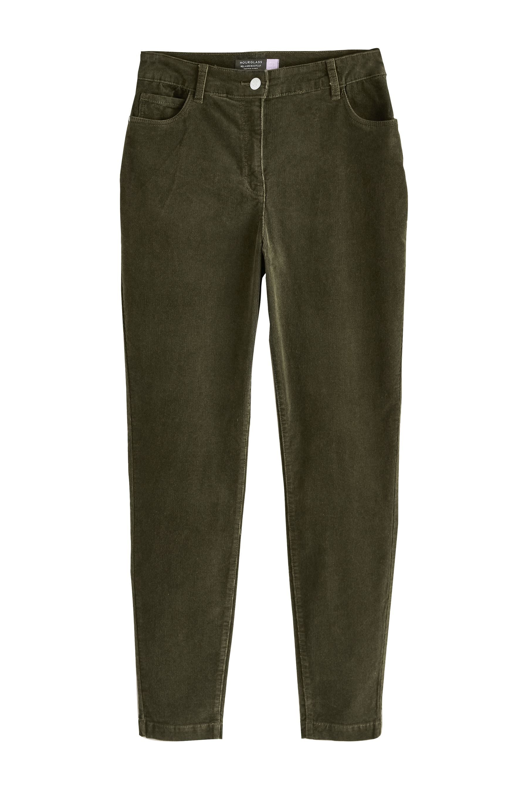 Skihose Skinny Fit Cordhose in Sanduhrenform