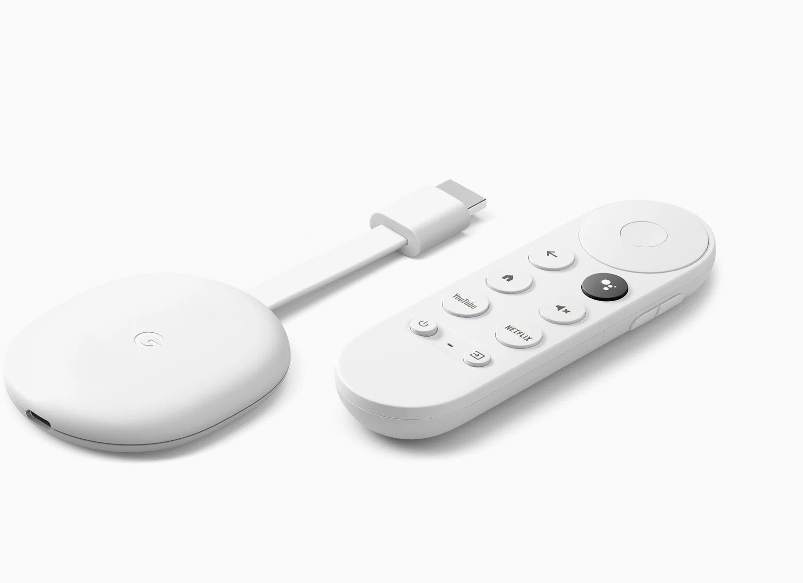 Google Streaming-Stick Chromecast Android 4K TV HDR WLAN HDMI Streaming Box Player, (Kompatibel mit Google Assistant), für Serien, Filme - Netflix, Amazon Prime und vieles mehr