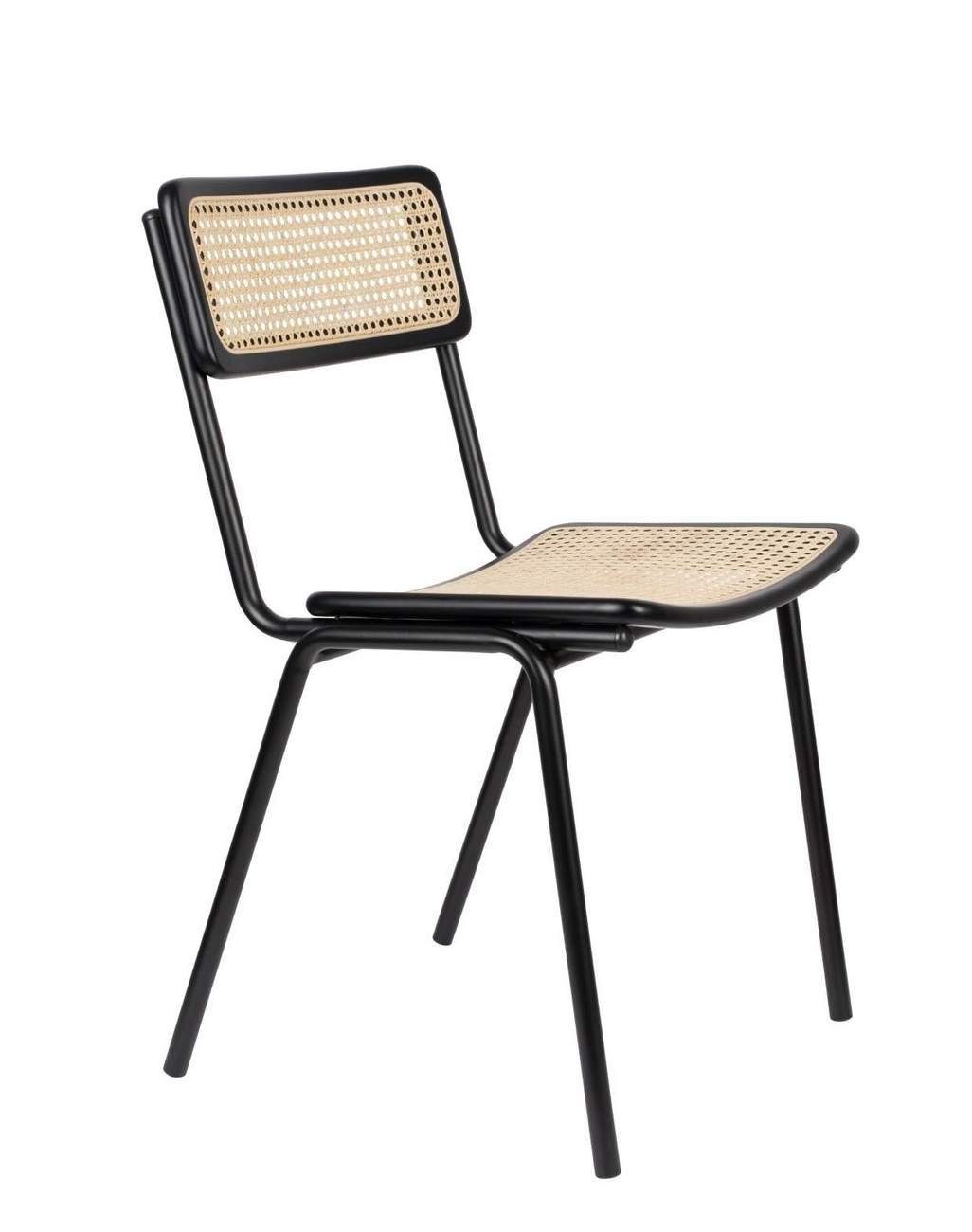 Zuiver Stapelstuhl Stuhl Stapelstuhl JORT BLACK-NATURAL von ZUIVER