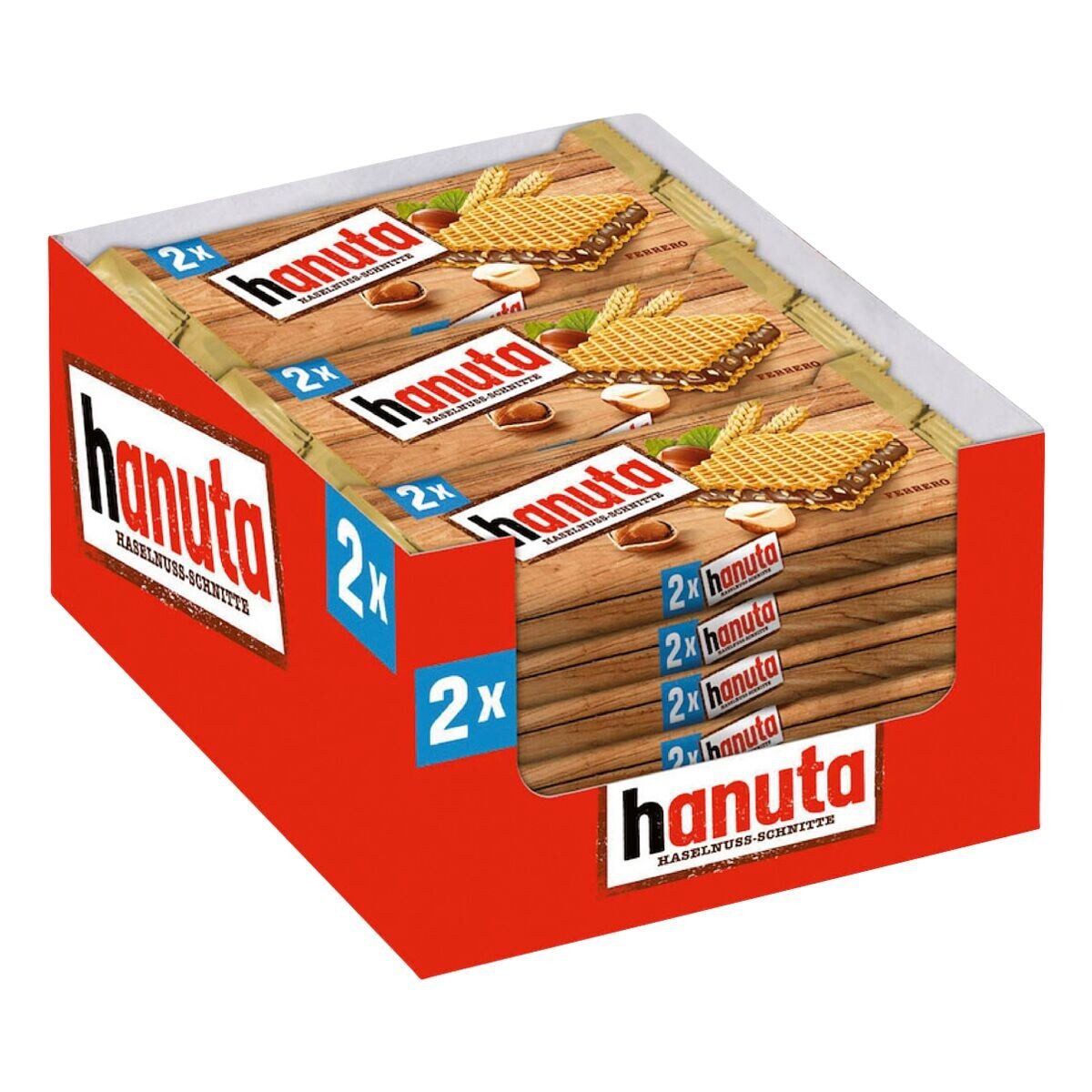hanuta Schokolade hanuta, Haselnuss-Schnitten einzeln verpackt
