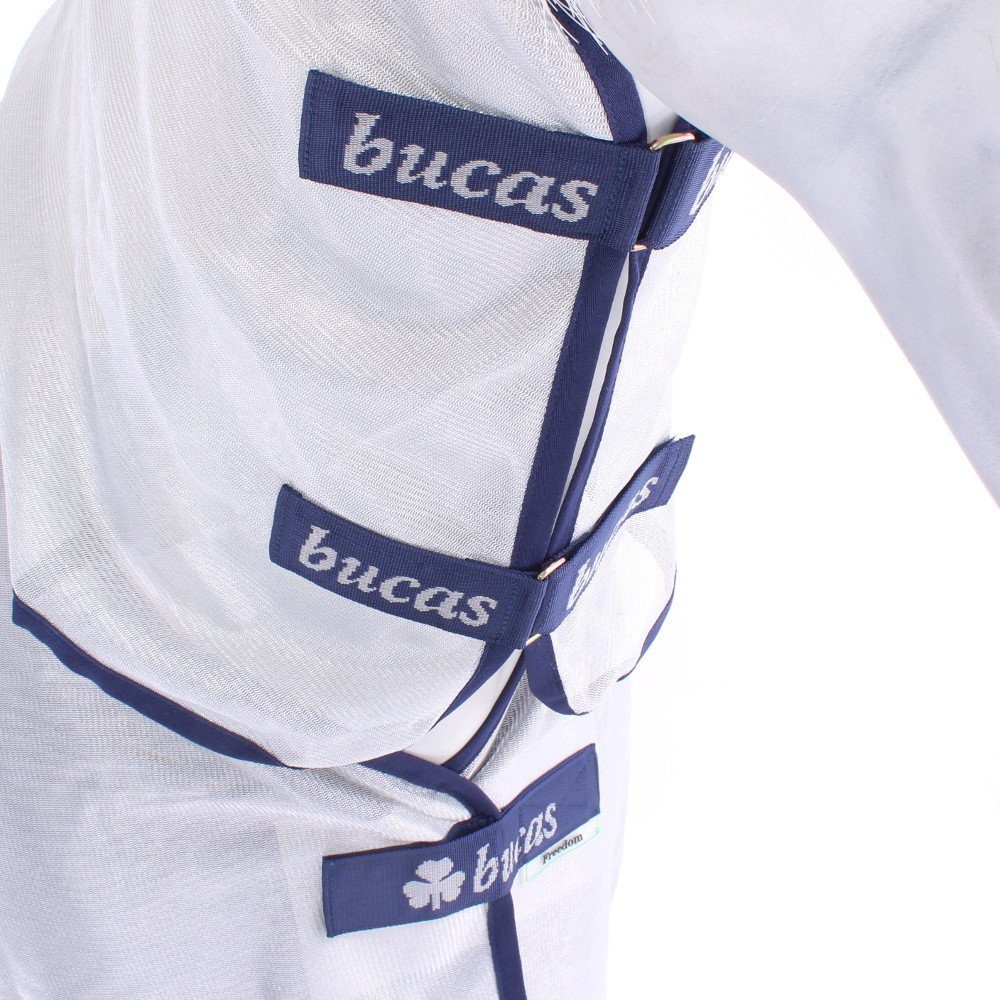 Bucas Pferde-Fliegendecke Bucas Freedom Fly Sheet Full Neck - Silver