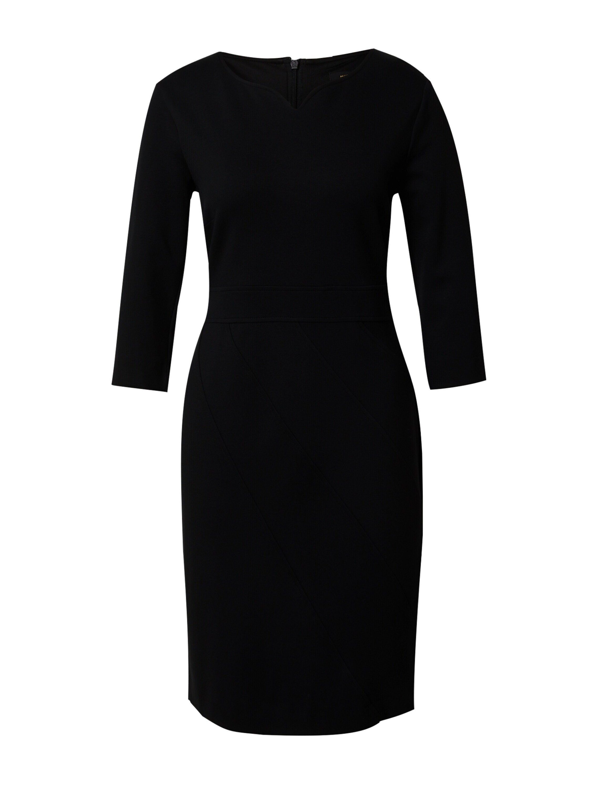 (1-tlg) schwarz Jerseykleid Details Plain/ohne MORE&MORE