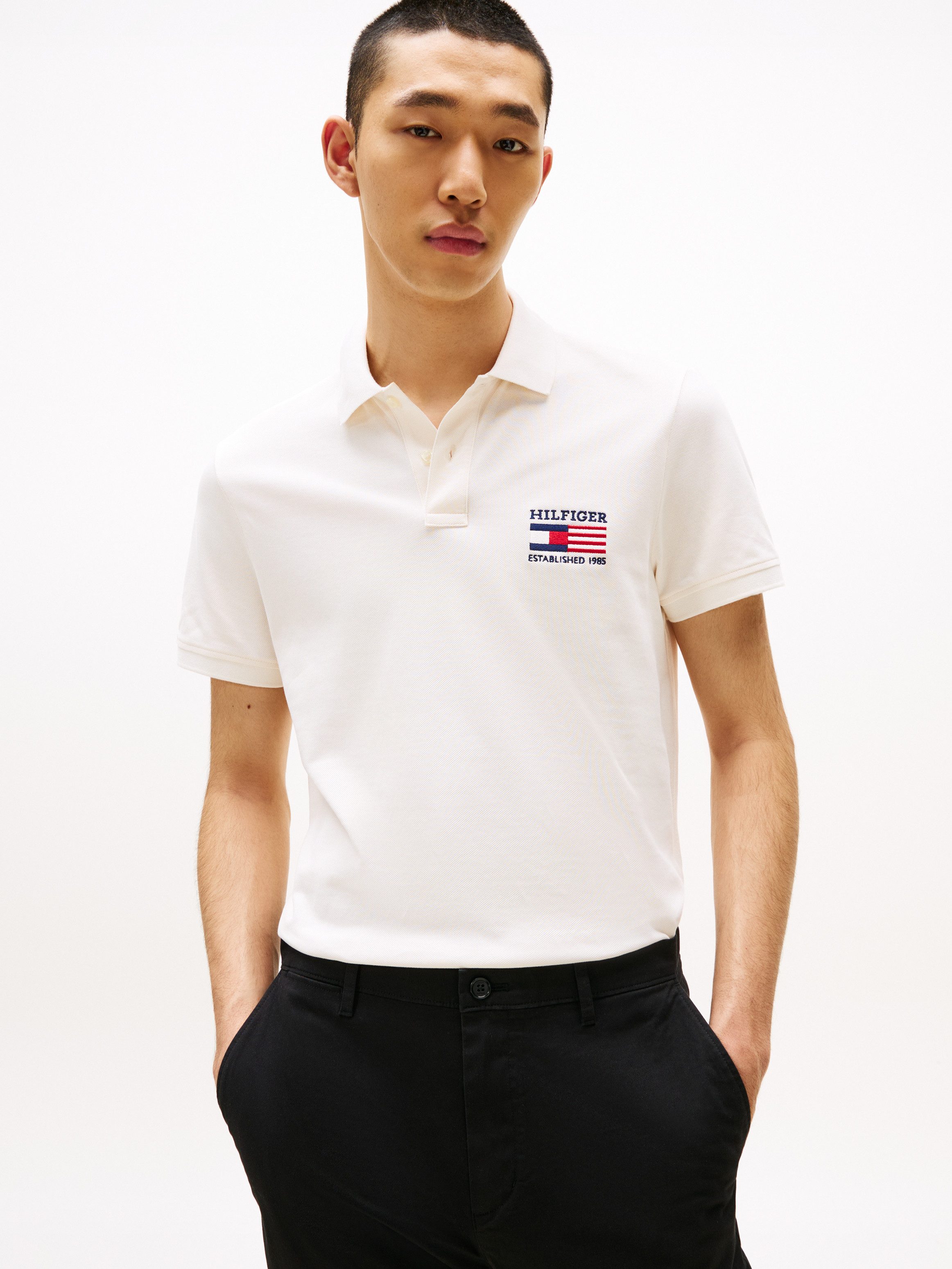 Tommy Hilfiger Poloshirt HILFIGER FLAG REG POLO günstig online kaufen