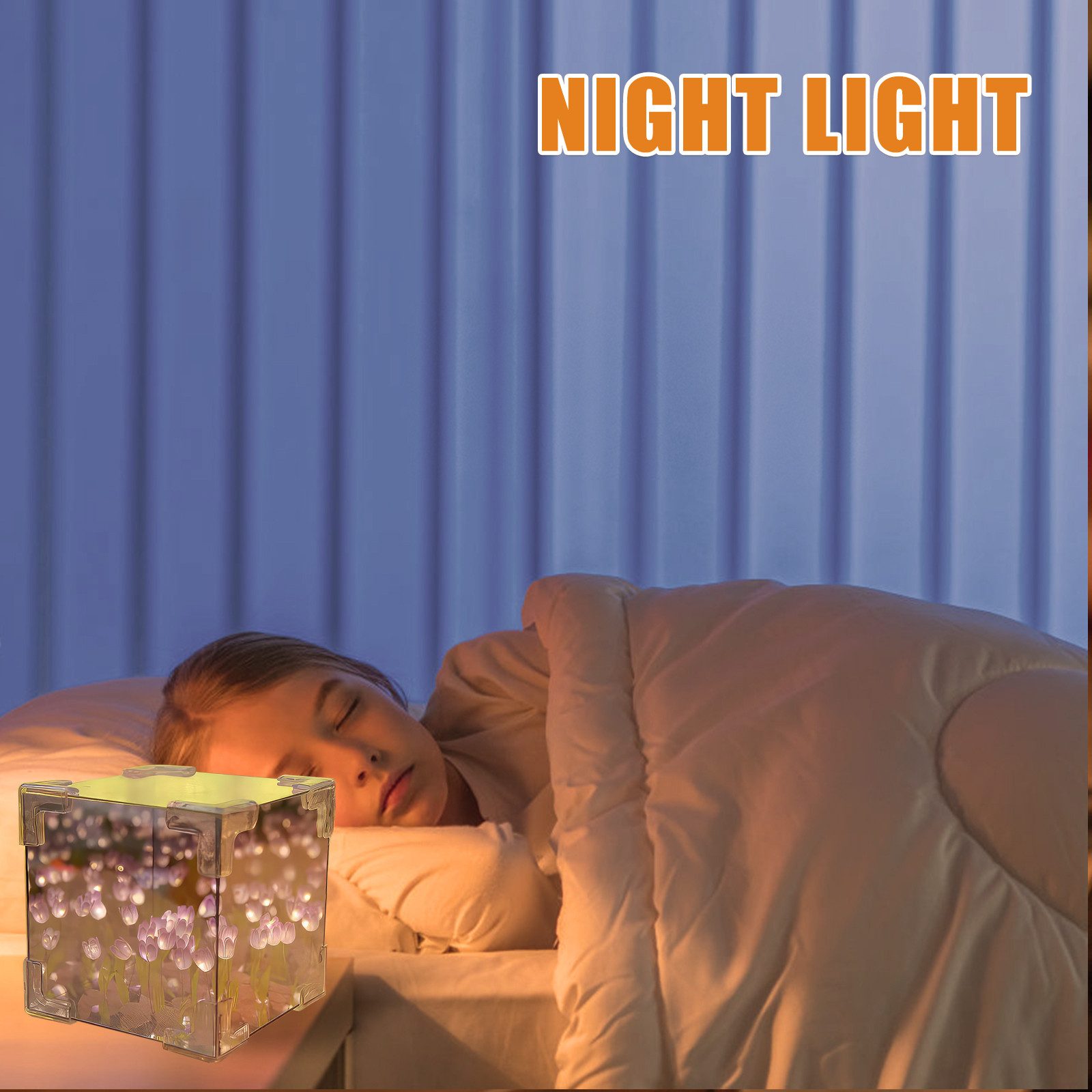BlingBin LED Nachtlicht DIY Tulpenwürfel Spiegel günstig online kaufen