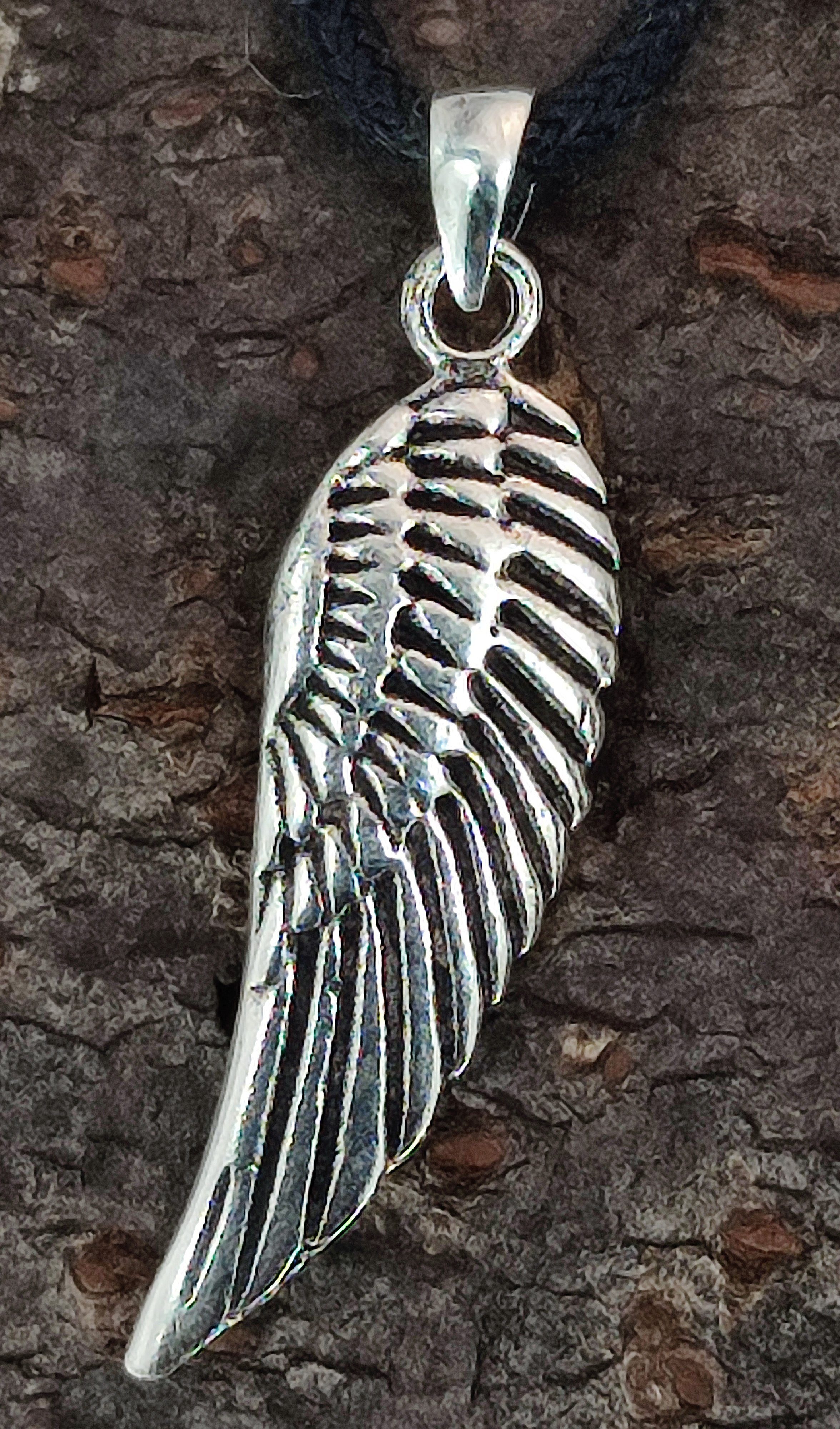 Kiss of Leather Kettenanhänger Flügel Engelsflügel Engel Schutzengel Engelf günstig online kaufen