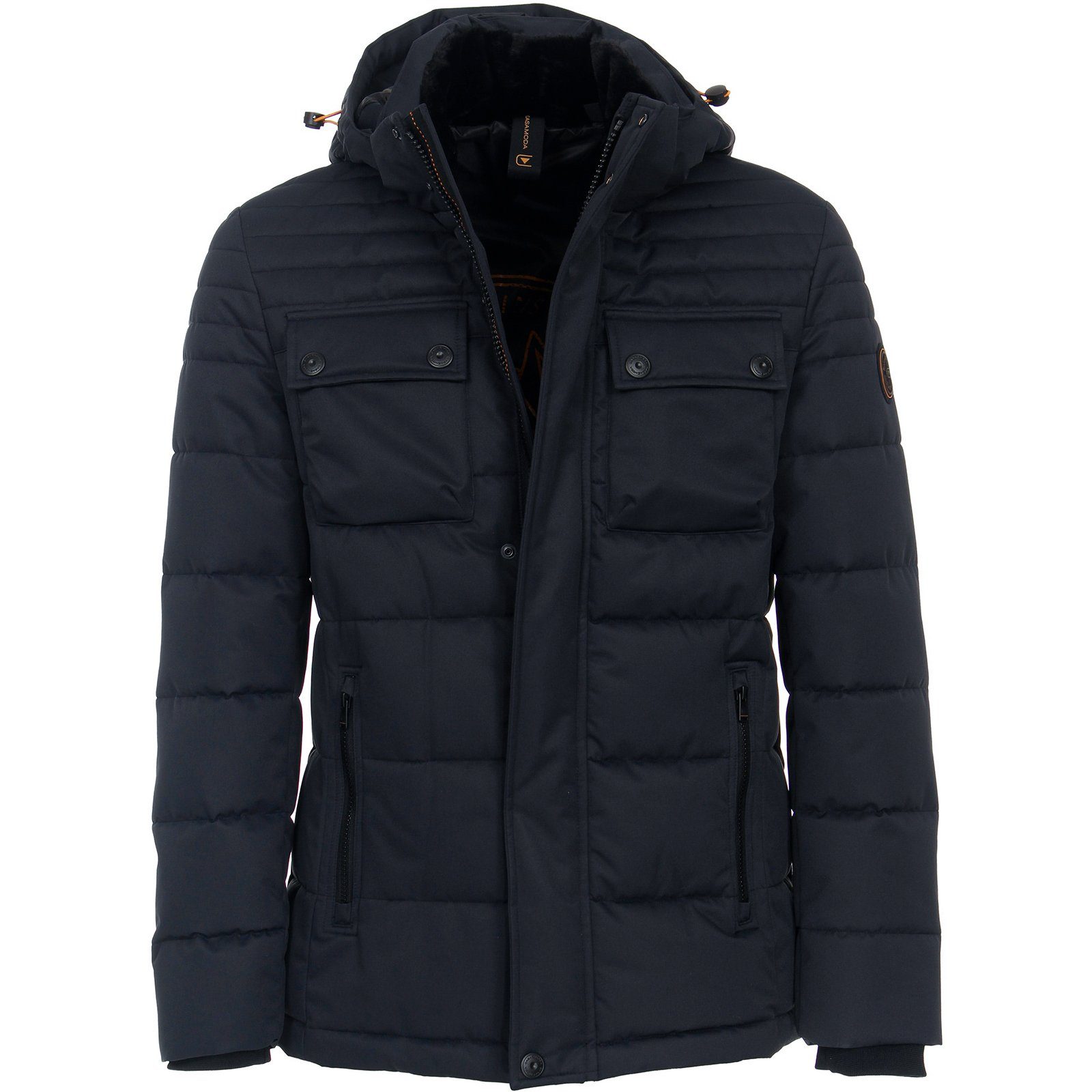 CASAMODA Steppjacke CasaModa Kapuzen-Steppjacke XXL navy strukturiert