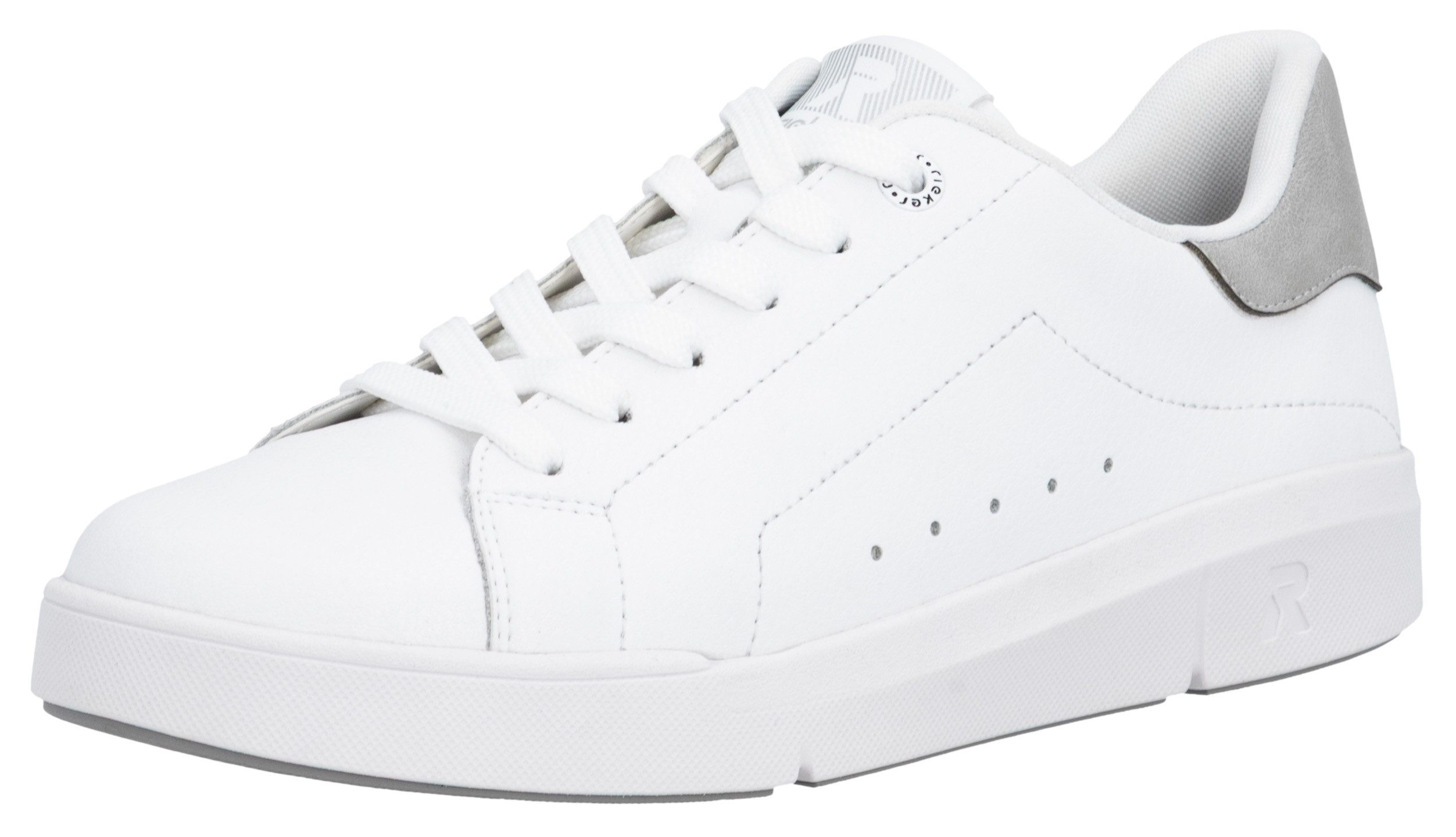 Rieker Sport Sneaker in monochromer Optik, Freizeitschuh, Halbschuh, Schnürschuh