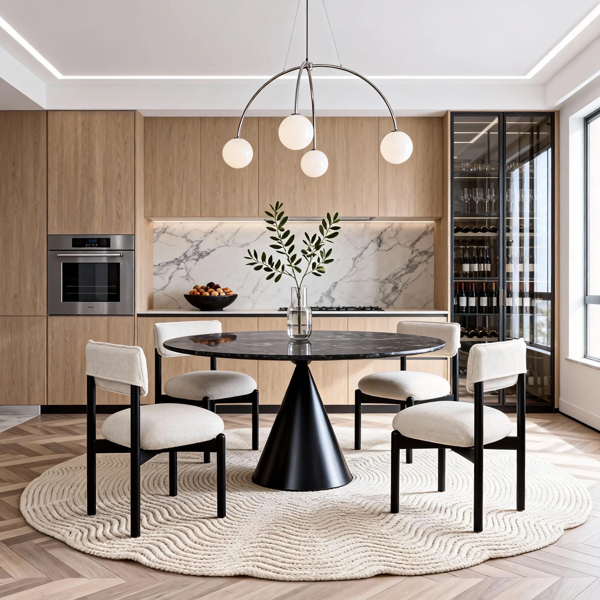 VECHOO Esszimmerstuhl Moderner Platzsparender Polsterstuhl Massivholzstuhl Harley (1 St), Gummibaumholz, Küchenstuhl, Wohnzimmerstuhl