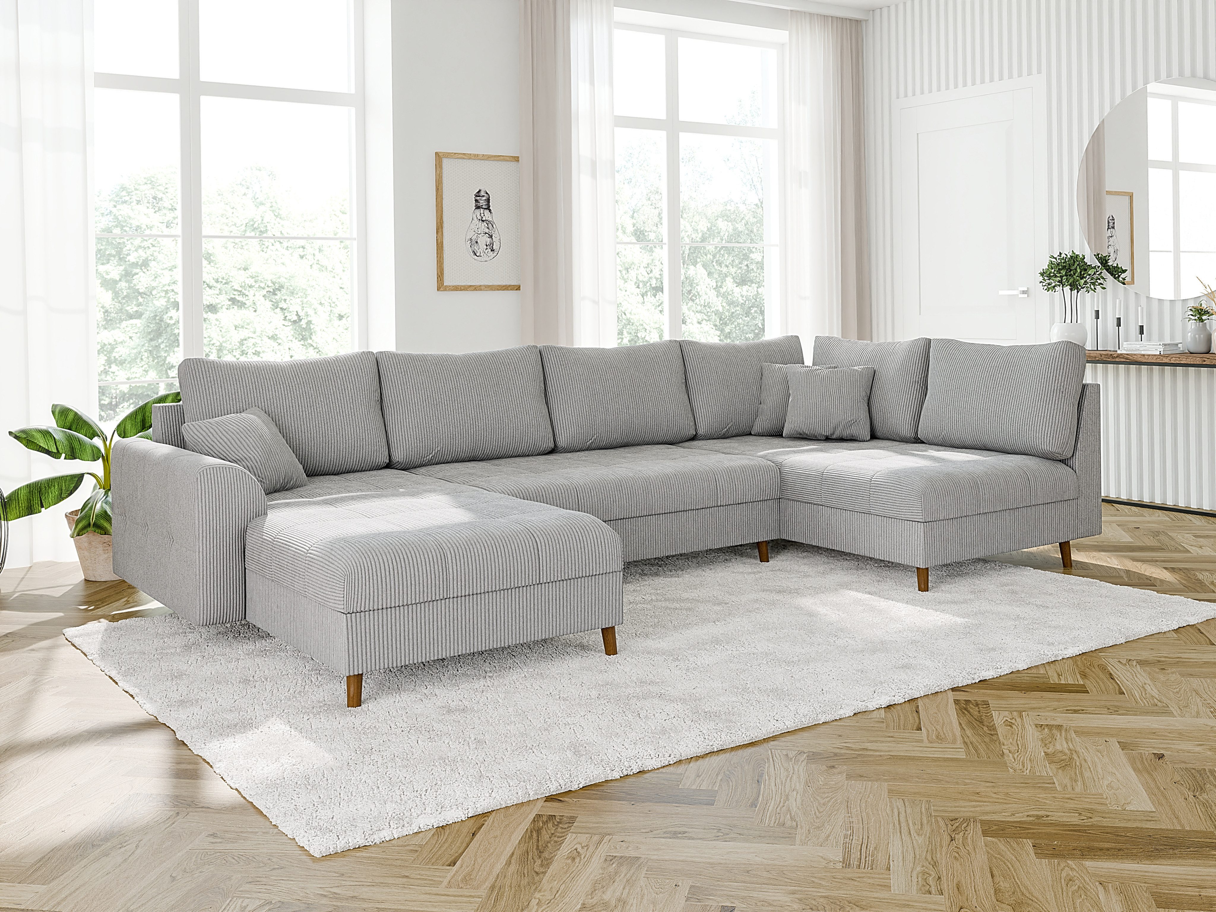 S-Style Möbel Wohnlandschaft Zara mit Braun günstig online kaufen
