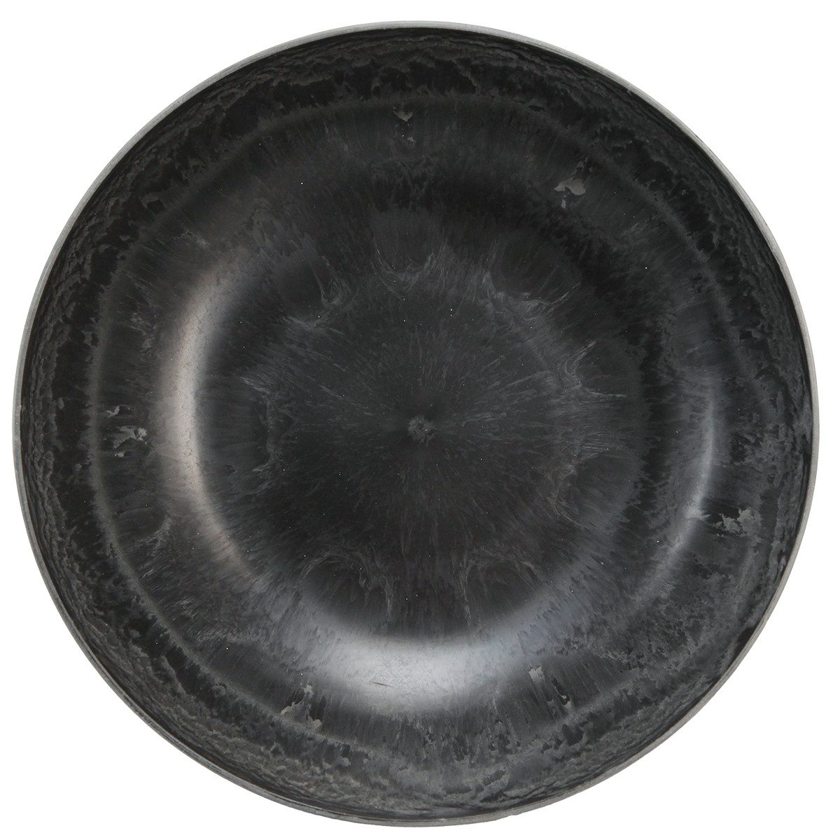 Viana Blumentopf Dekoschale Pflanzschale Grau Rund Ø37cm H10,5cm Set 3 Stück Indoor