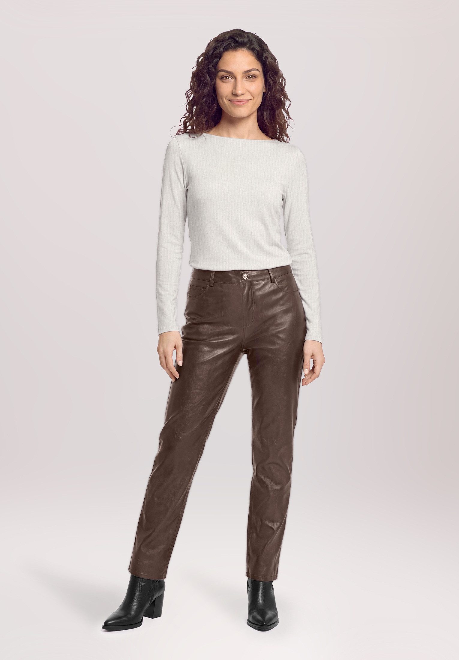 Cartoon Kurzarmshirt Damen tailliert (1-tlg)