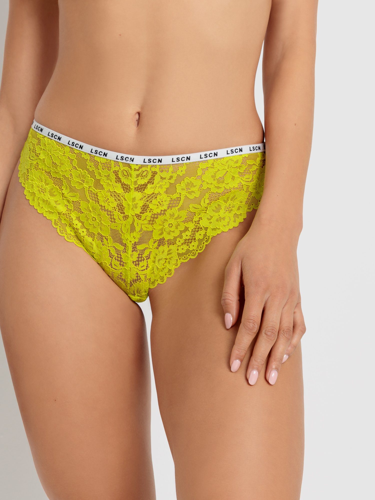 LSCN by LASCANA Brasilslip (1-St) mit Logo-Bündchen