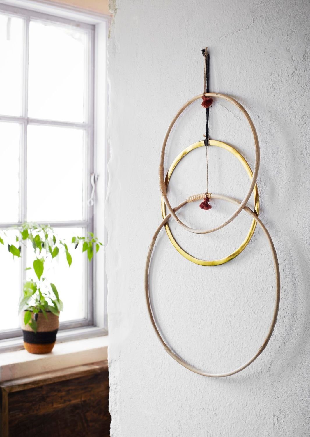NaDeco Bastelnaturmaterial Rattan Ring Durchmesser 25 cm