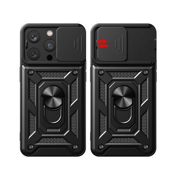 cofi1453 Bumper Hybrid Camshield-Hülle mit Kameraschutz für iPhone 15 Serie