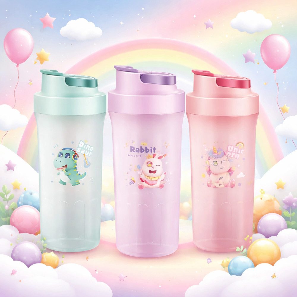VERK GROUP Trinkflasche Wasserflasche für Kinder 500 ml Trinkflasche für Schule & Kindergarten
