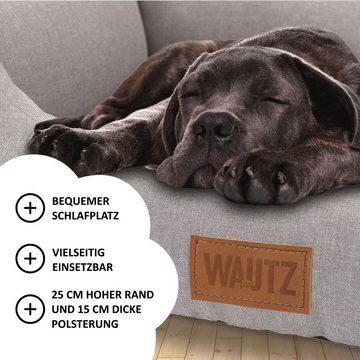 MSS e.K. Hundekorb Hundebett "Sofa", Bezug: waschbar bei 30°C in der Waschmaschine
