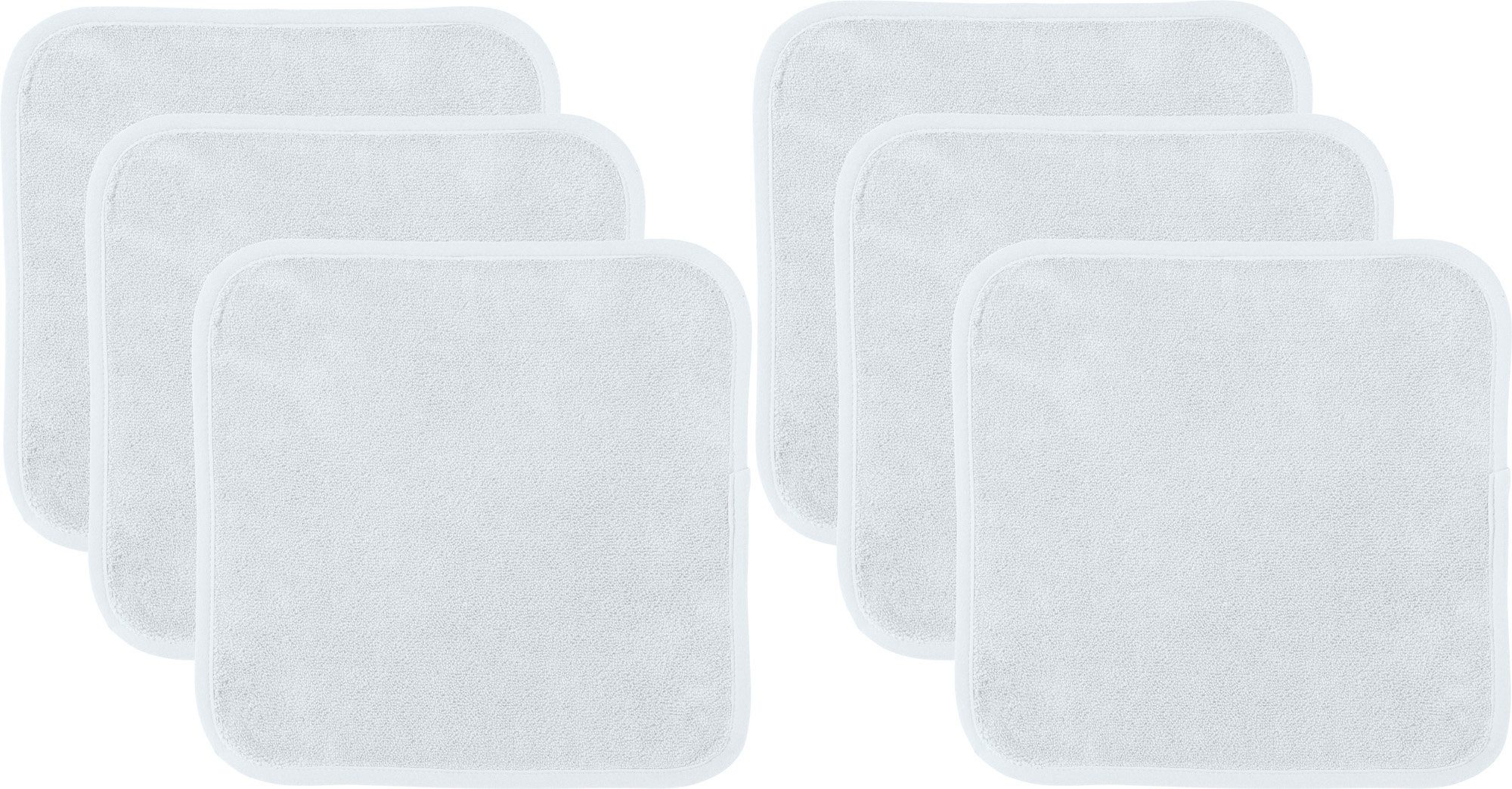 Erwin Müller Seiftuch Abschminktuch 6er-Pack, Microfaser, Microfaser Uni