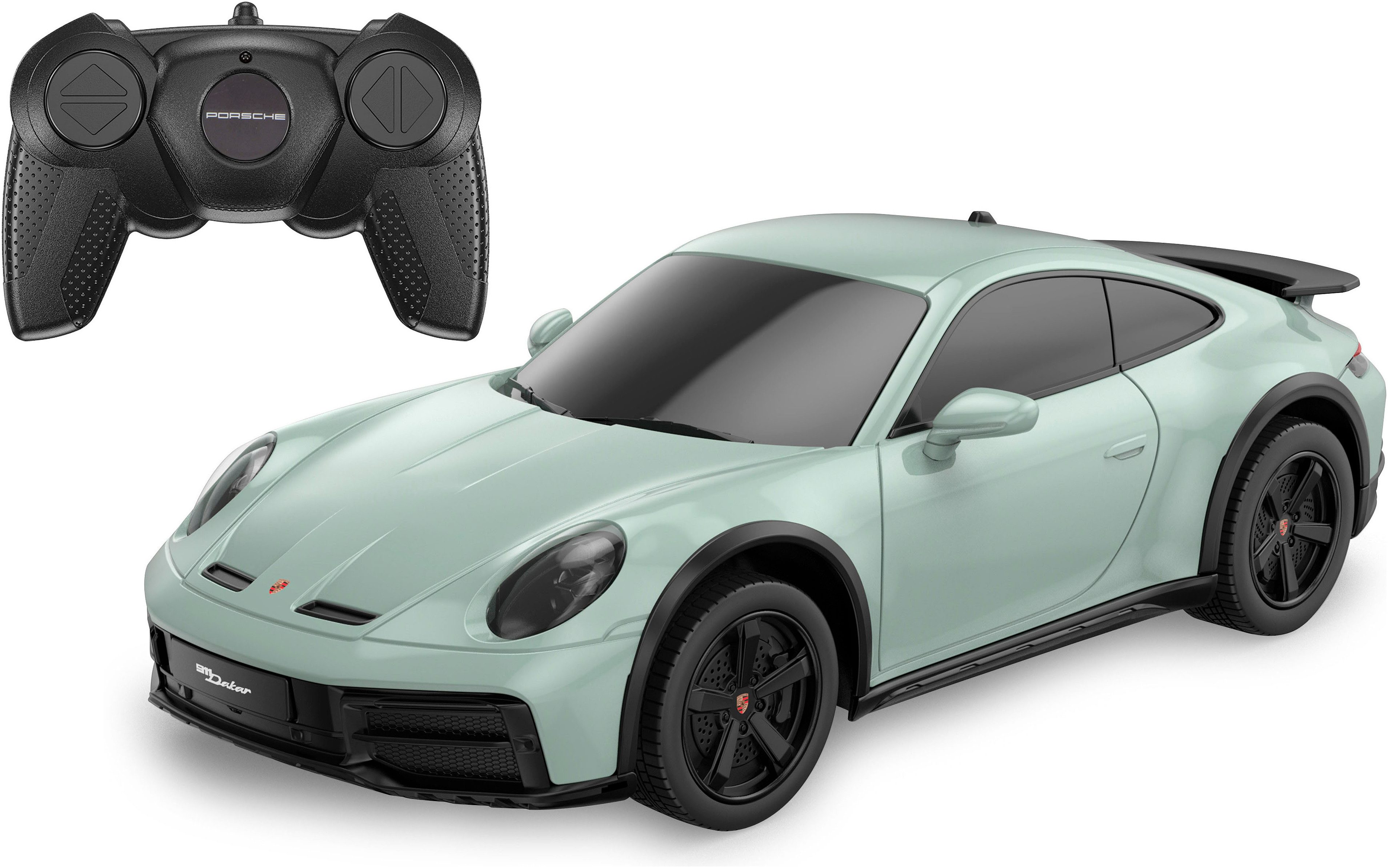 Jamara RC-Auto Porsche 911 Dakar 1:24 grün schattiert 2,4GHz