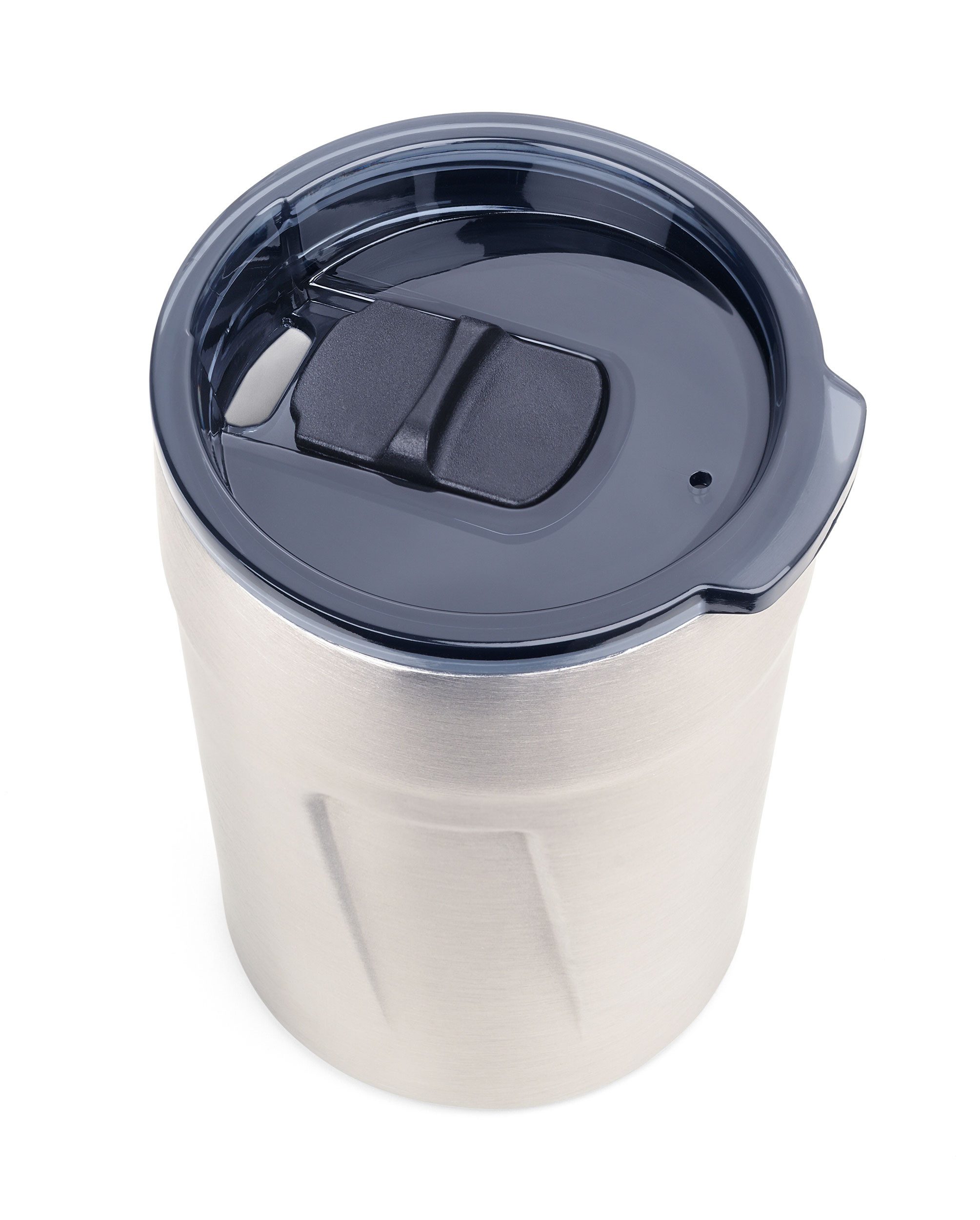 TROIKA Thermobecher ESPRESSO DOPPIO 160 ml – doppelwandiger Mini Coffee to go Becher, Edelstahl, BPA-freier Kunststoff, schwappsicher & nachhaltig