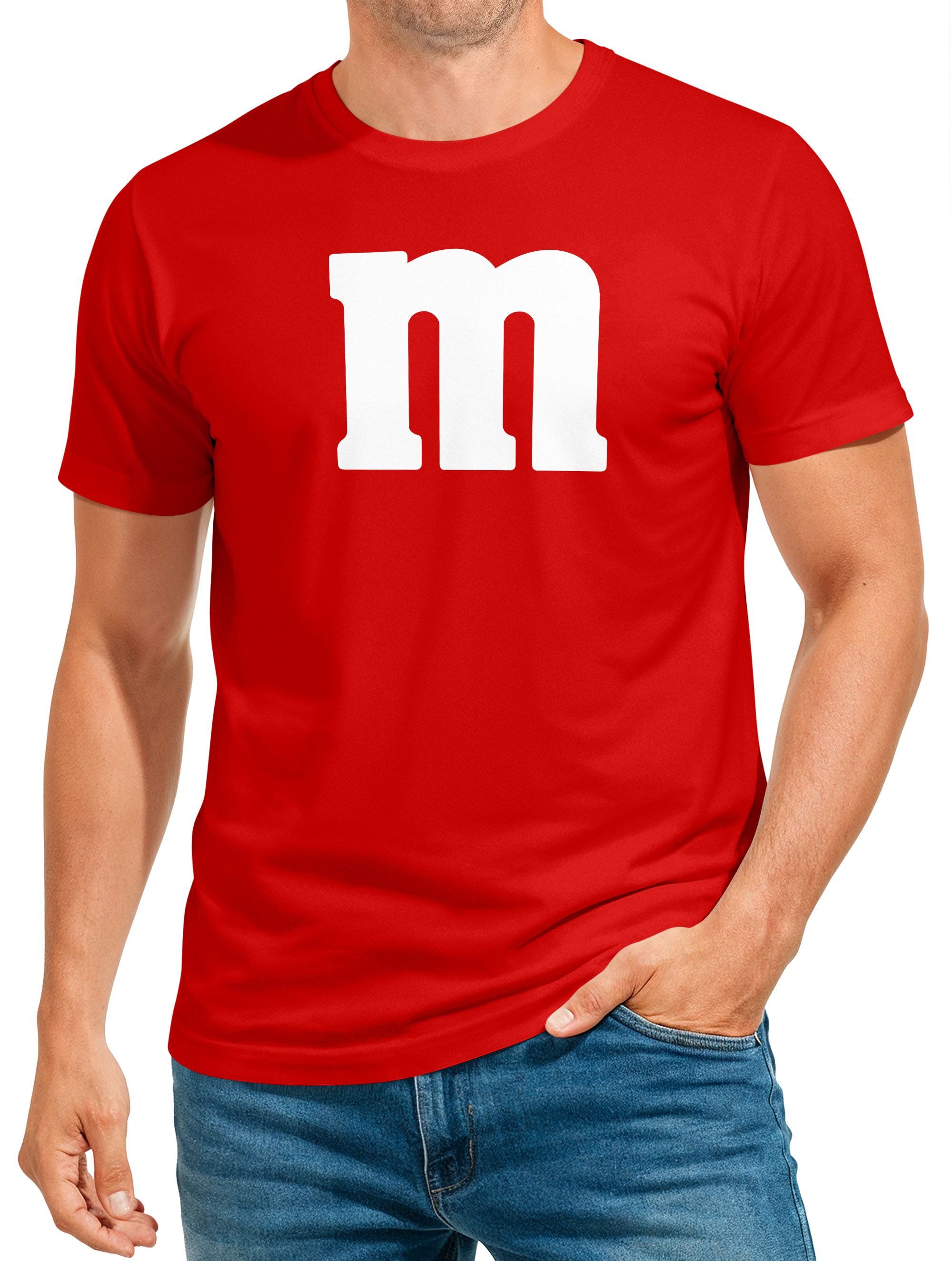 Print-Shirt Herren T-Shirt Gruppen-Kostüm M Aufdruck Kostüm Fasching Karneval