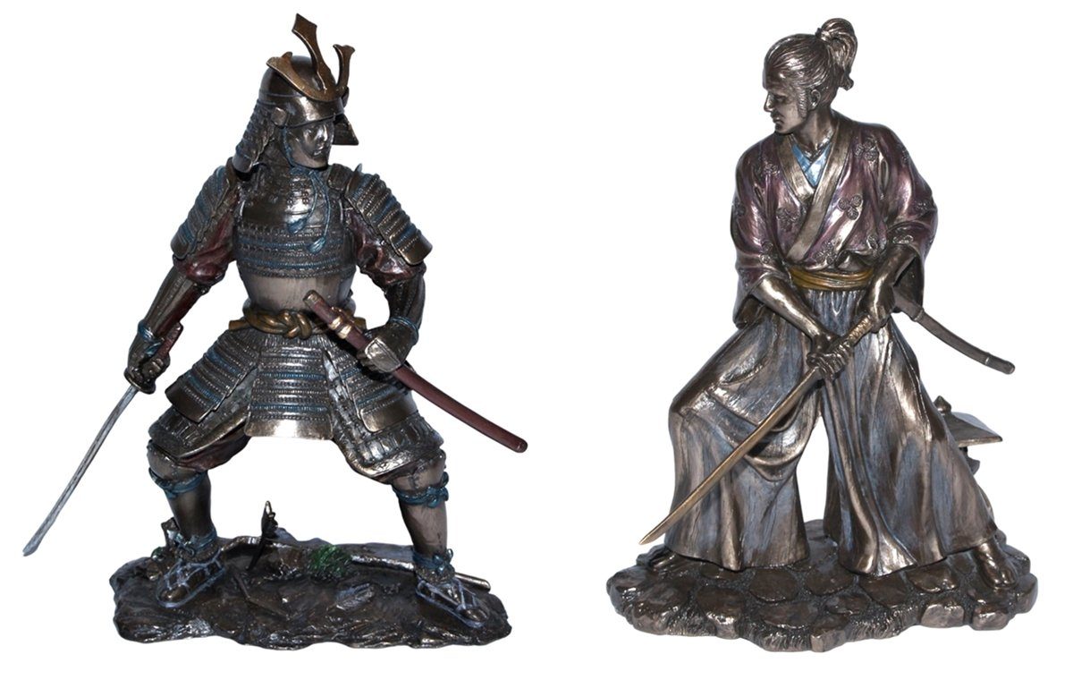 Parastone Dekofigur Deko Figuren Samurai Art H 21-23 cm japanische Krieger mit Schwert