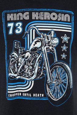 KingKerosin T-Shirt Chopper Until Death mit Chopper Print